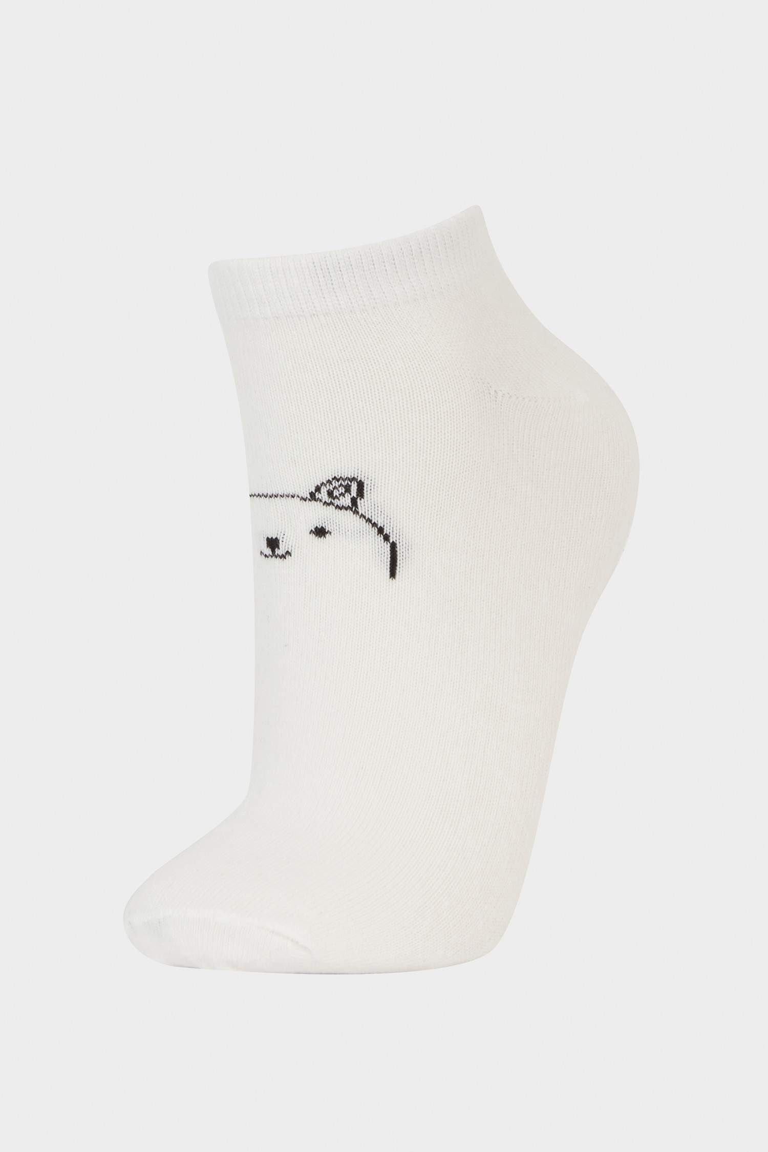 Kadın 3'lü Pamuklu Patik Çorap