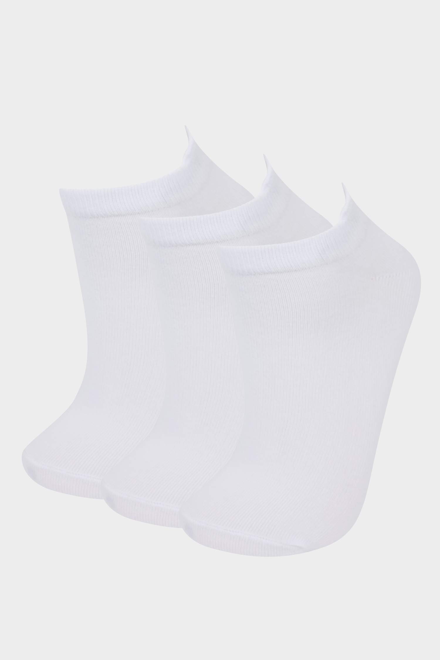 Kadın 3'lü Pamuklu Patik Çorap