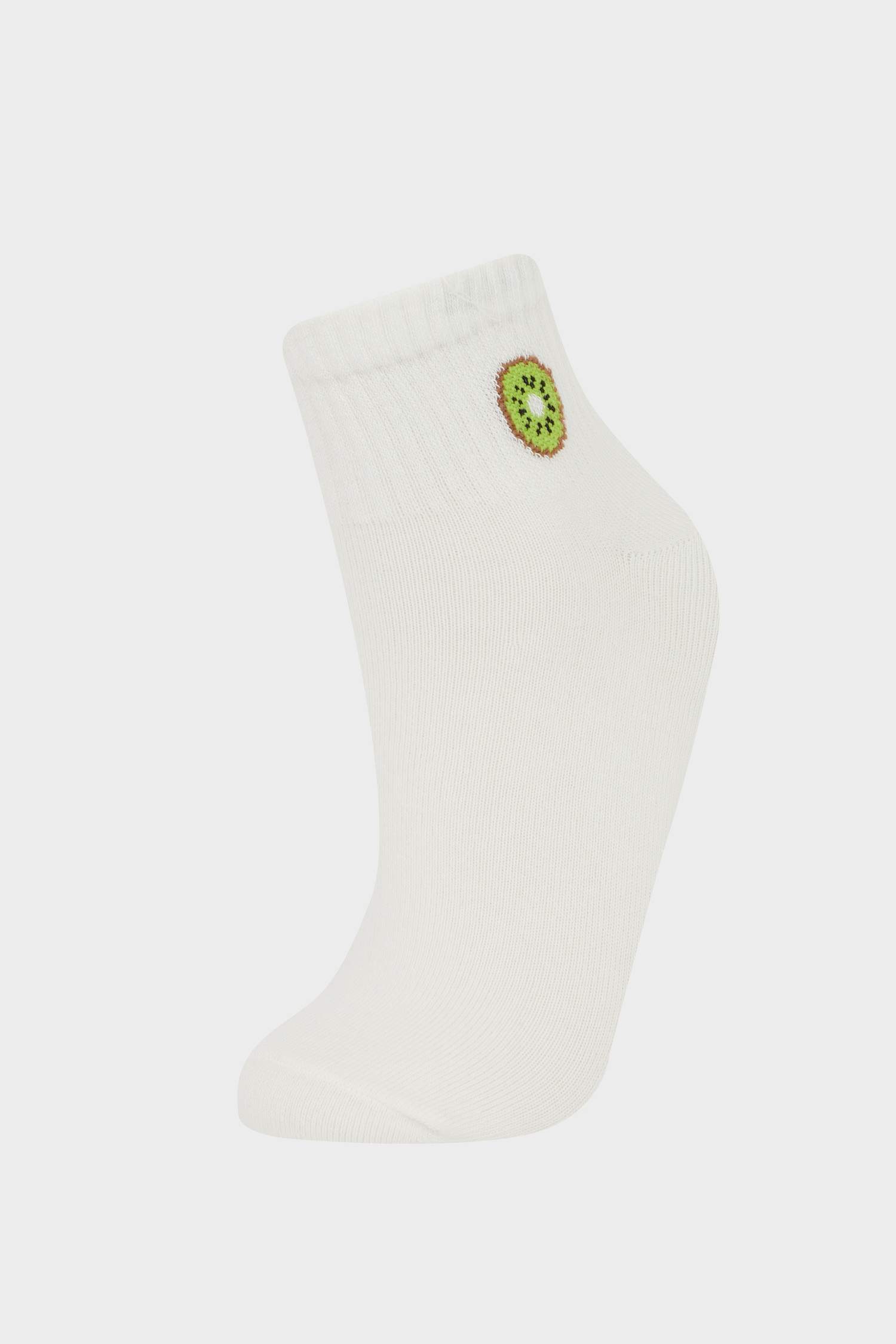 Kadın Rahat Lastikli 5'li Pamuklu Patik Çorap