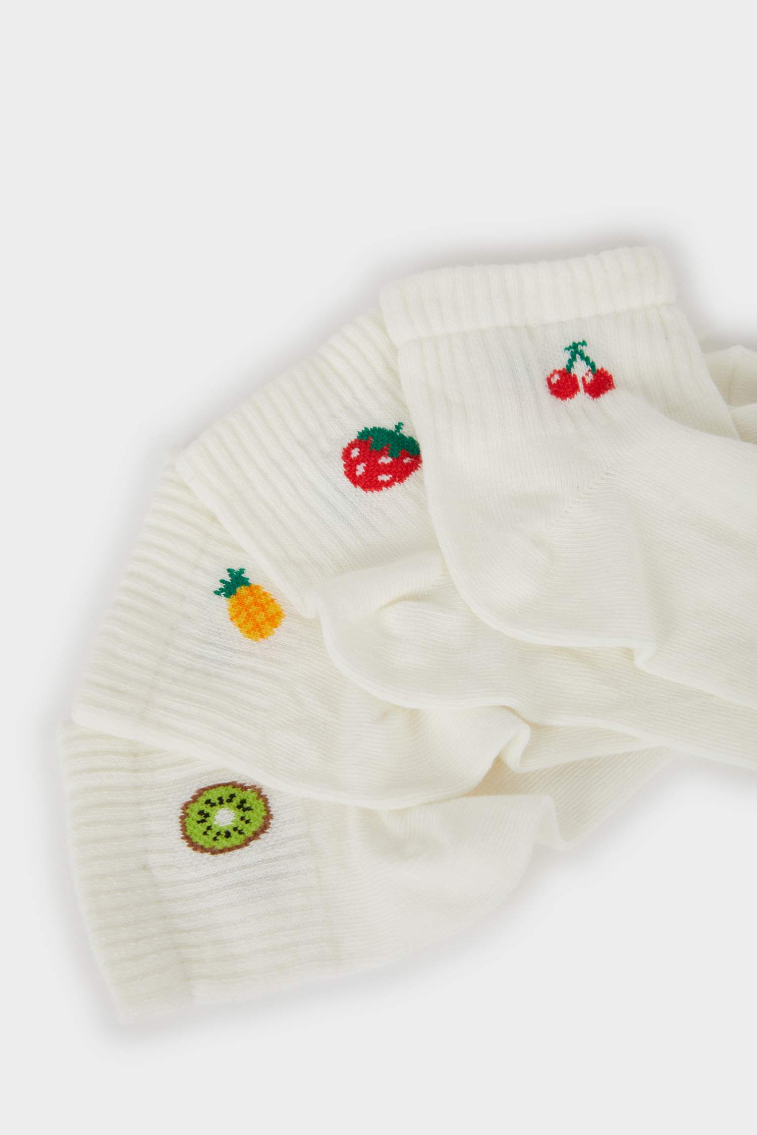 Kadın Rahat Lastikli 5'li Pamuklu Patik Çorap