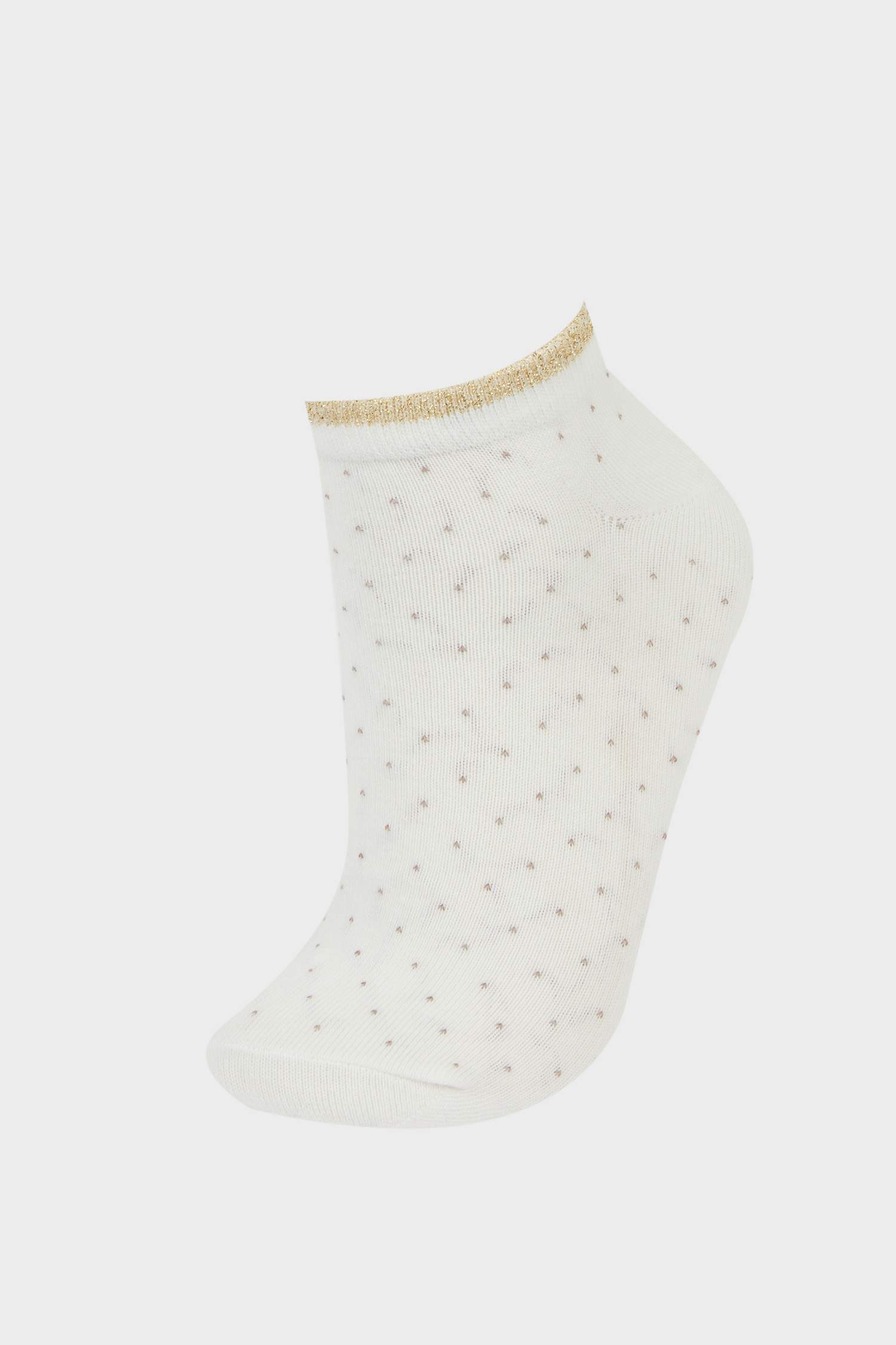 Kadın Parıltılı 5'li Pamuklu Patik Çorap