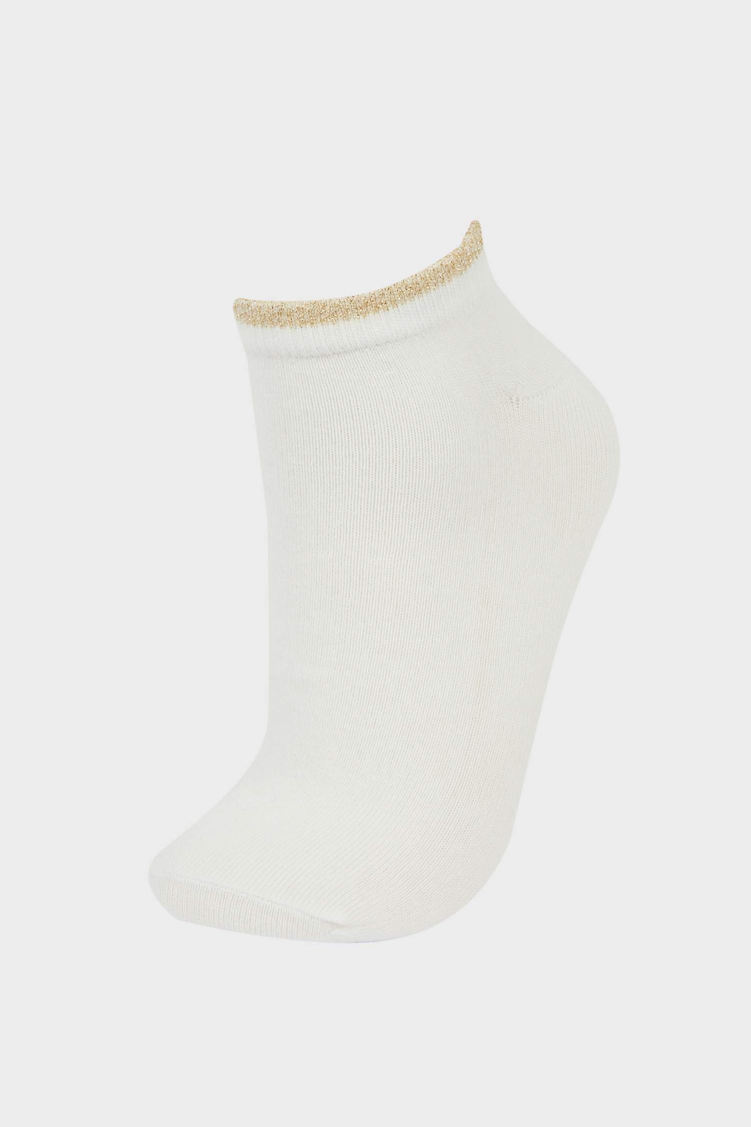 Kadın Parıltılı 5'li Pamuklu Patik Çorap