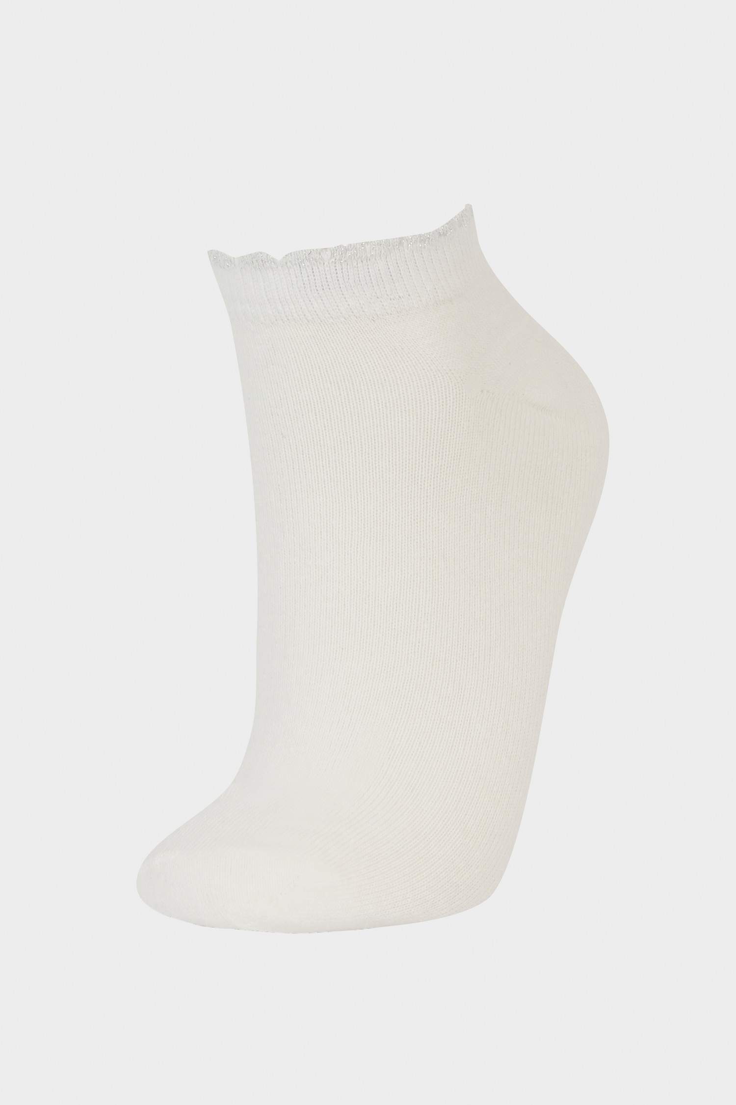 Kadın Parıltılı 5'li Pamuklu Patik Çorap