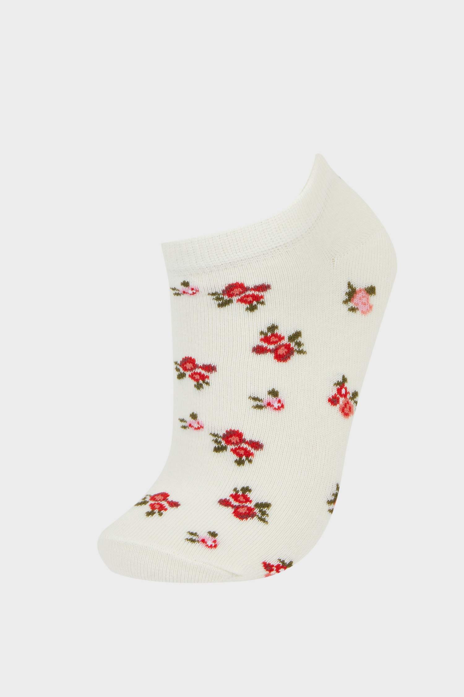 Kadın 5'li Pamuklu Patik Çorap