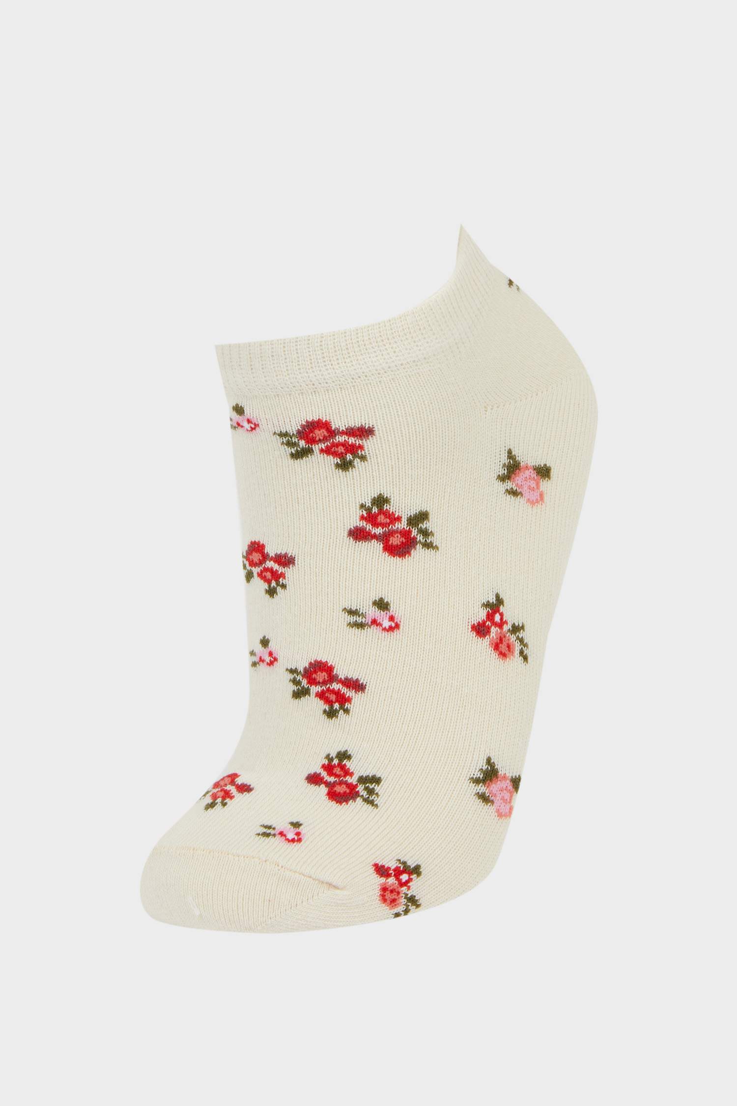 Kadın 5'li Pamuklu Patik Çorap