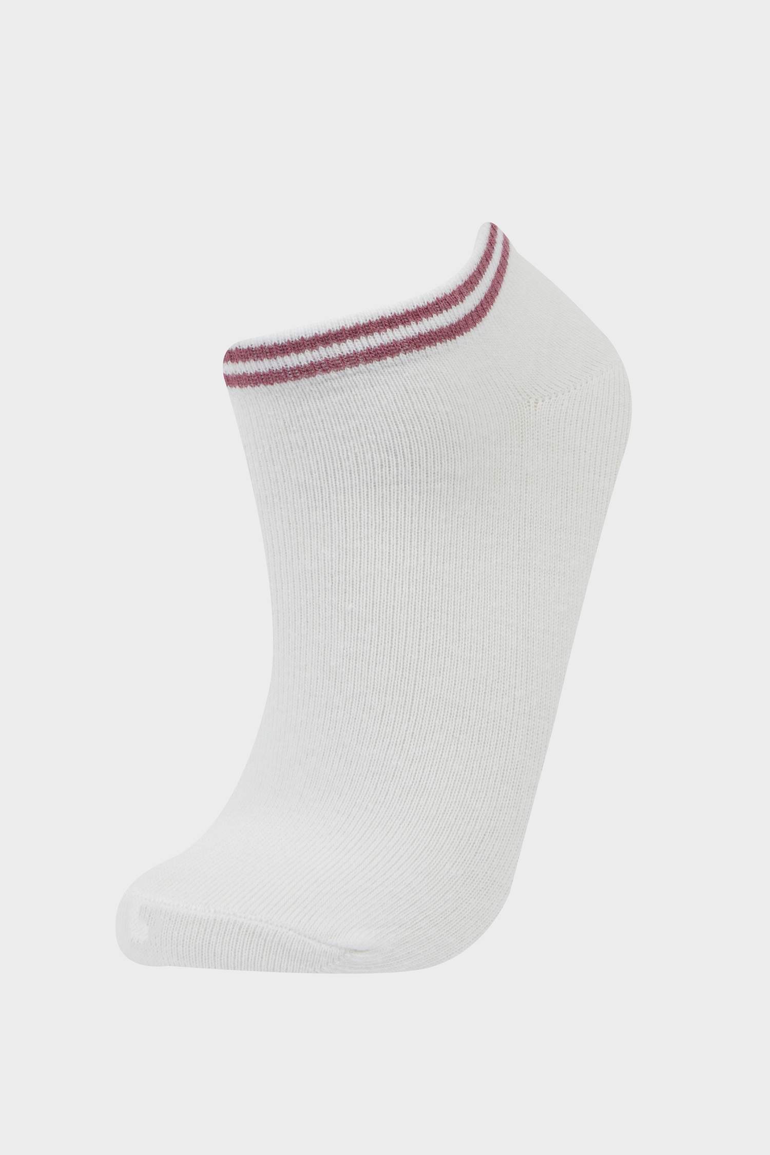 شرابات قصيرة حريمي قطن أبيض - 5 قطع