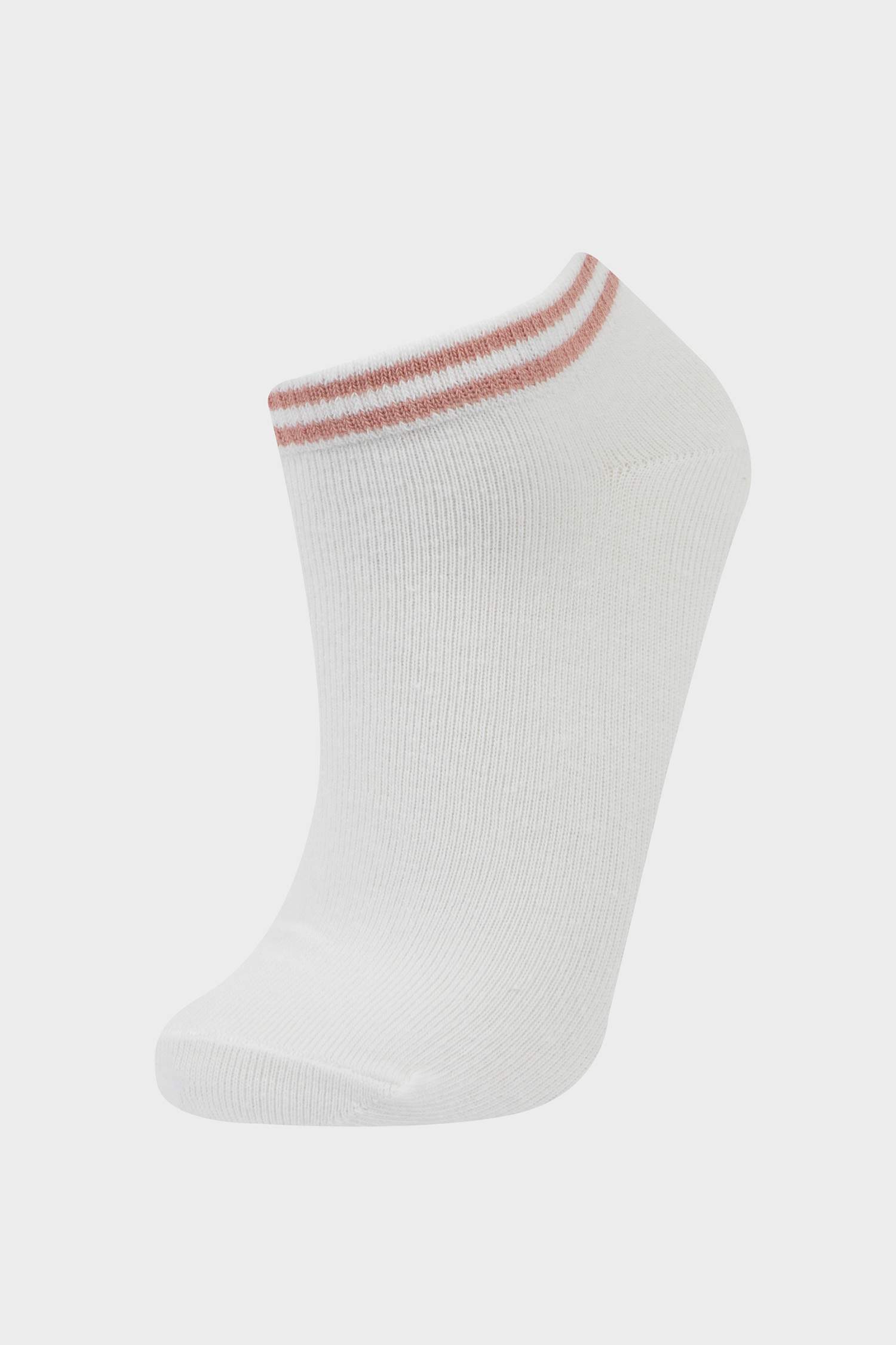 شرابات قصيرة حريمي قطن أبيض - 5 قطع