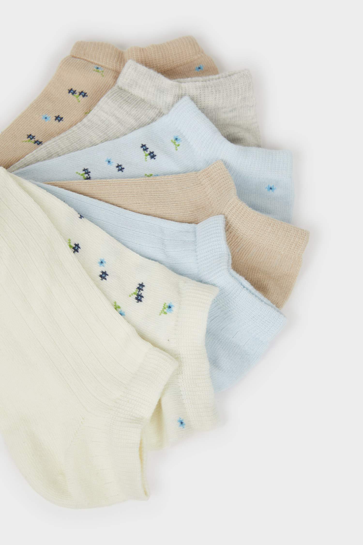 Kadın 7'li Pamuklu Patik Çorap