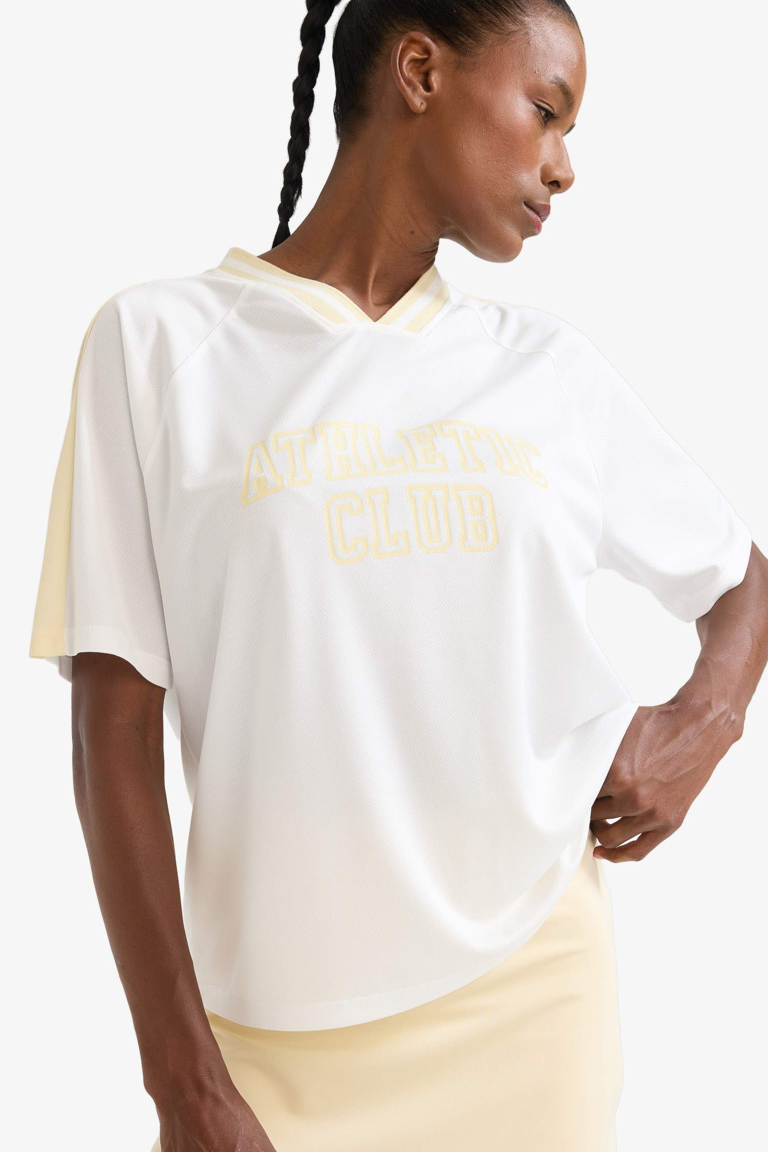 DeFactoFit Oversize Fit Printed Sports T-Shirt