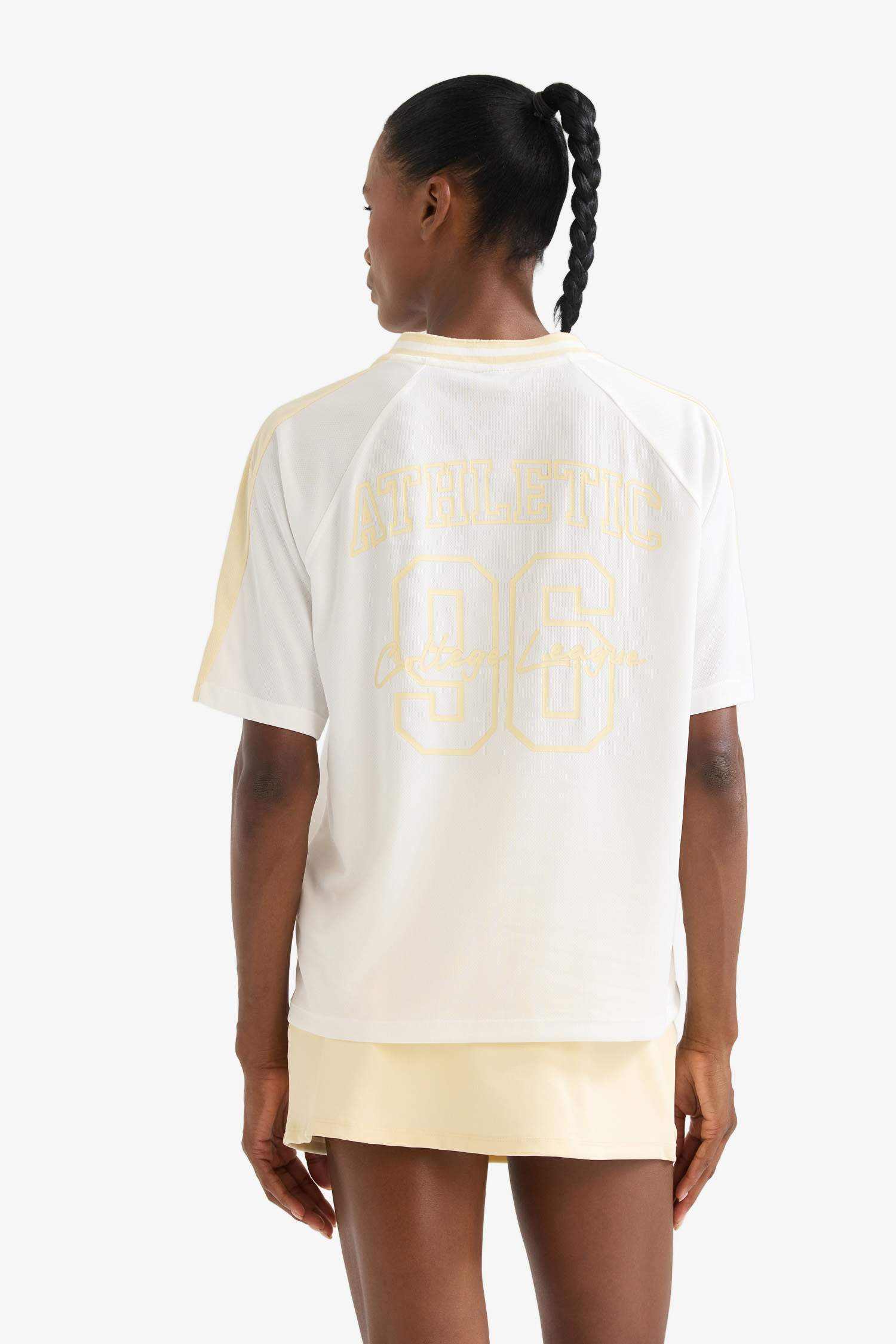 DeFactoFit Oversize Fit Printed Sports T-Shirt