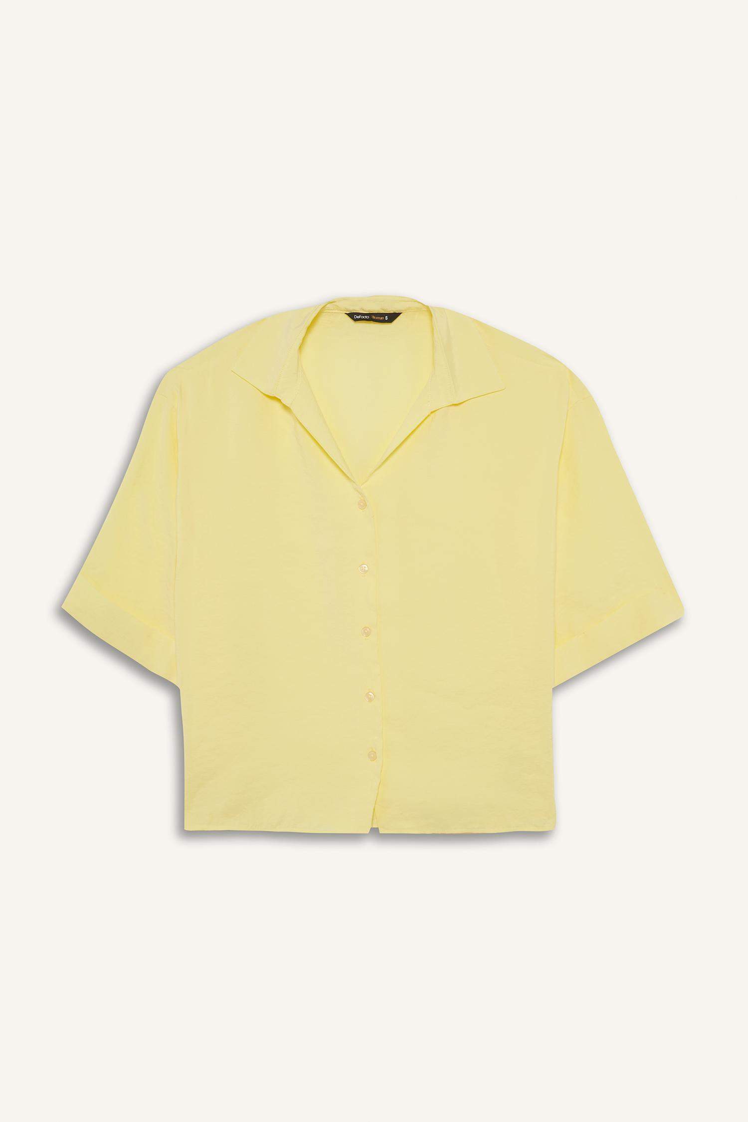 Oversize Geniş Kalıp Modal Uzun Kollu Gömlek