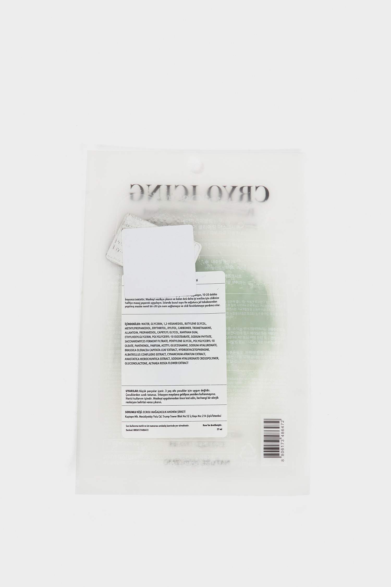 Nature Republic Cryo Icing Gözenek Temizleyici Yüz Maskesi 27ml