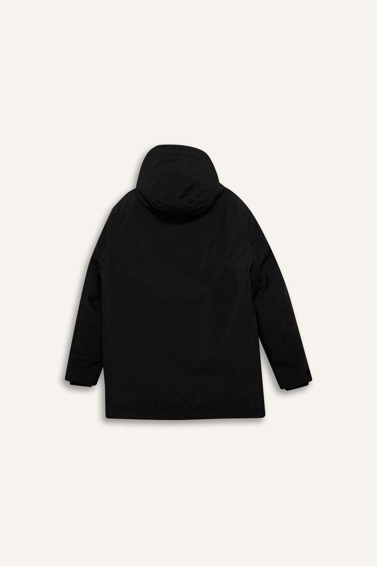 Su İtici Regular Fit Kapüşonlu Çift Cepli Fermuarlı Çıtçıtlı Mont