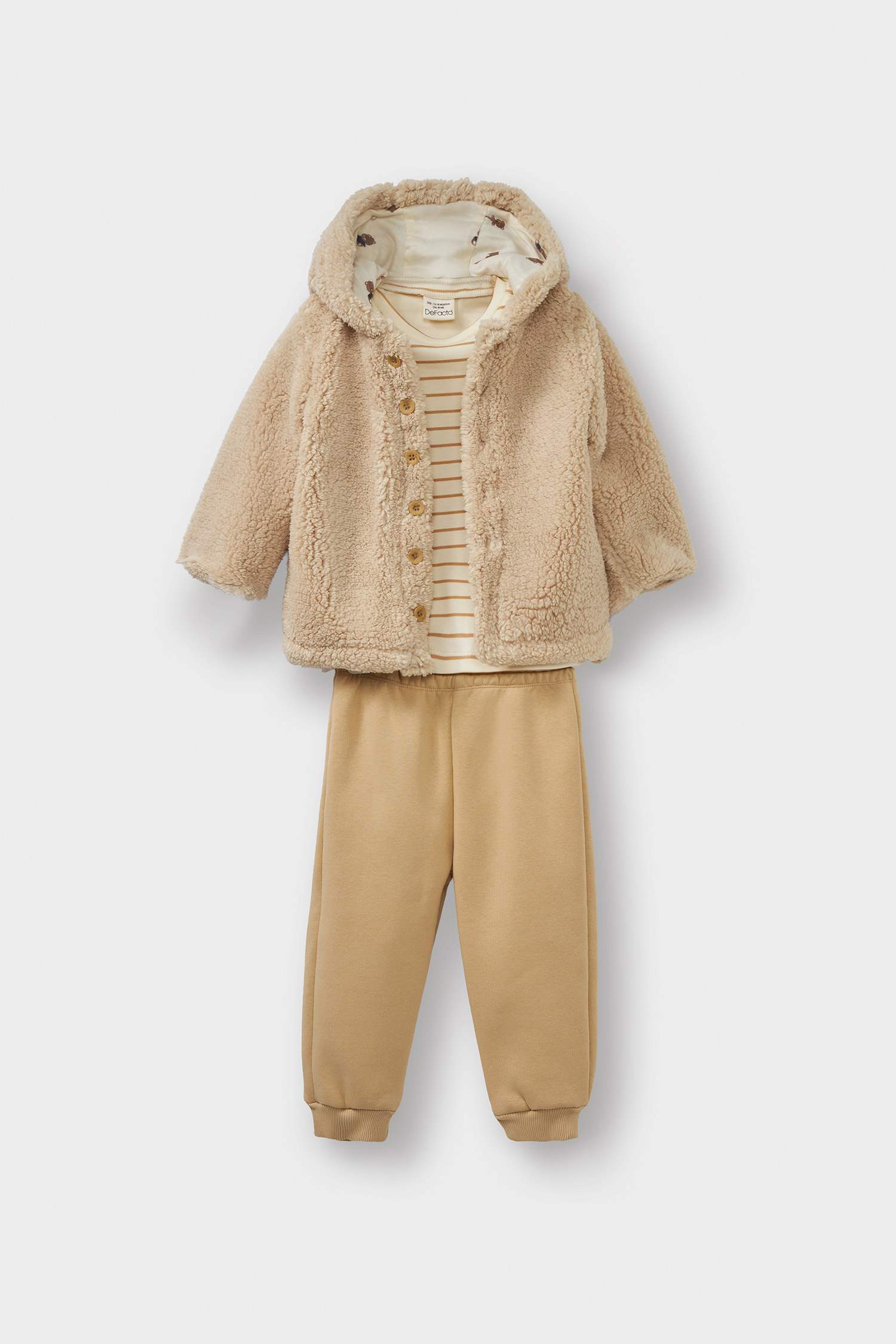 3 piece Regular Fit Striped Set