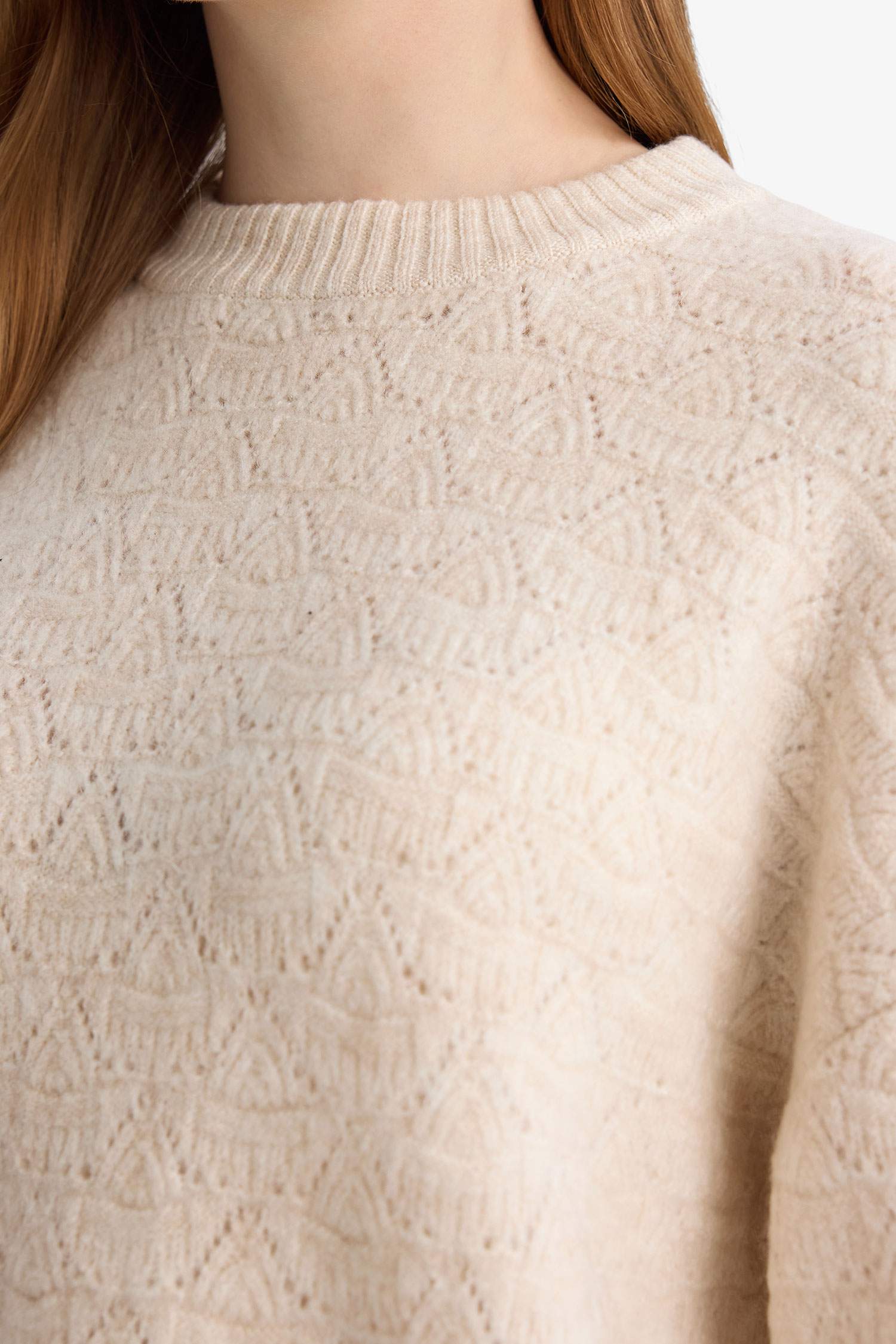 Loose Fit Knitwear Crew Neck Tunic