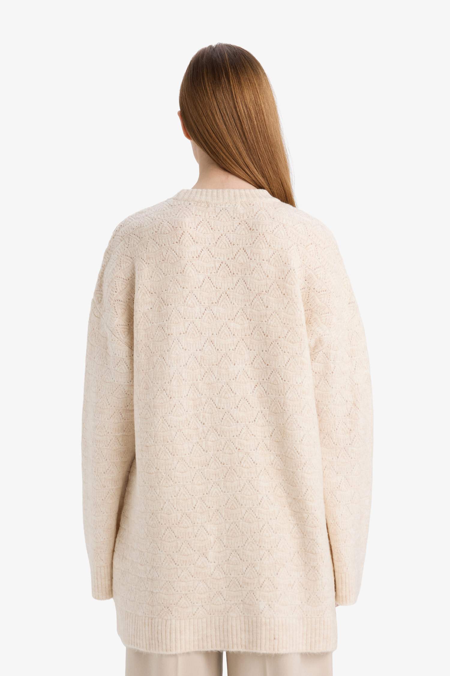 Loose Fit Knitwear Crew Neck Tunic