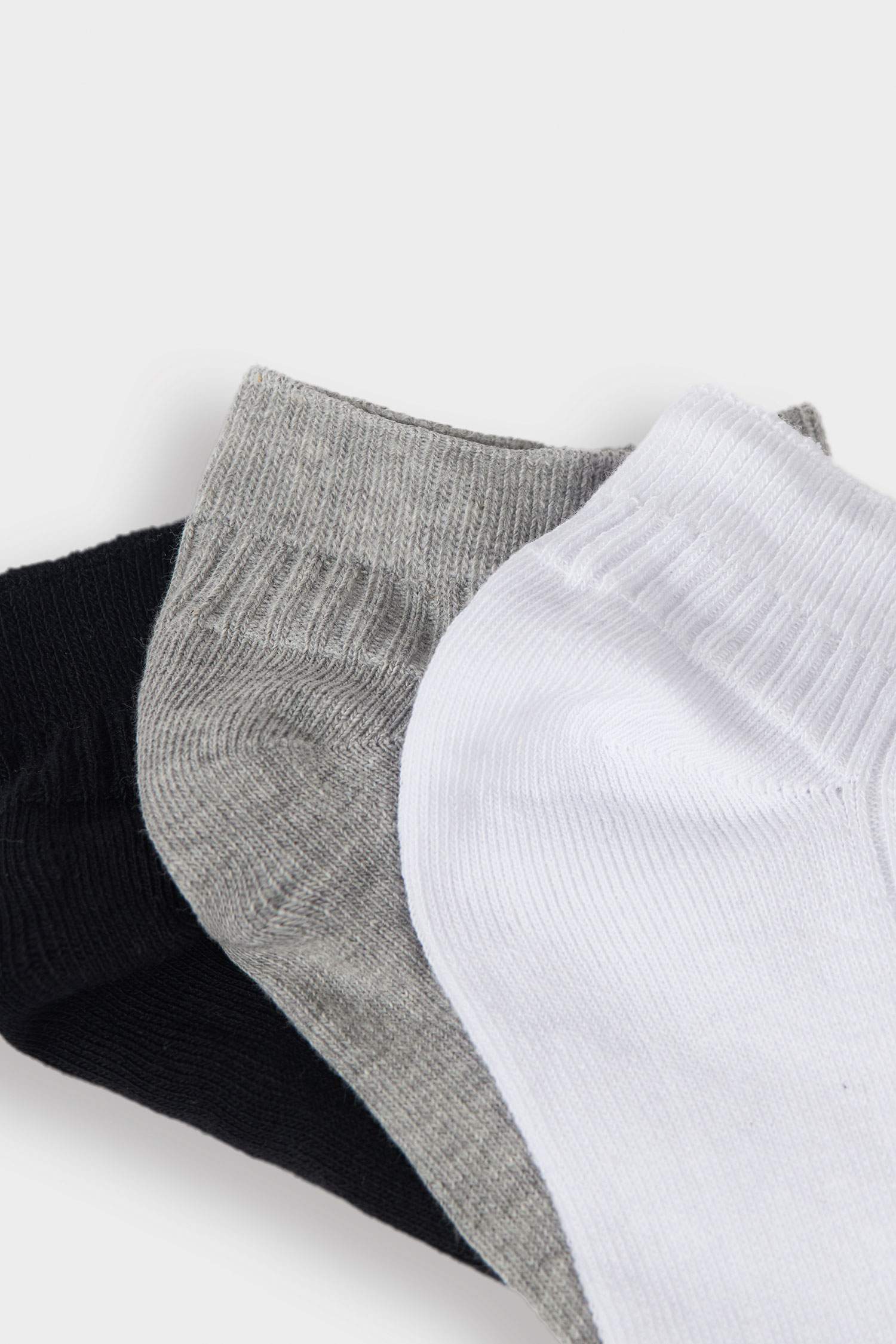 Erkek 3'lü Pamuklu Patik Çorap