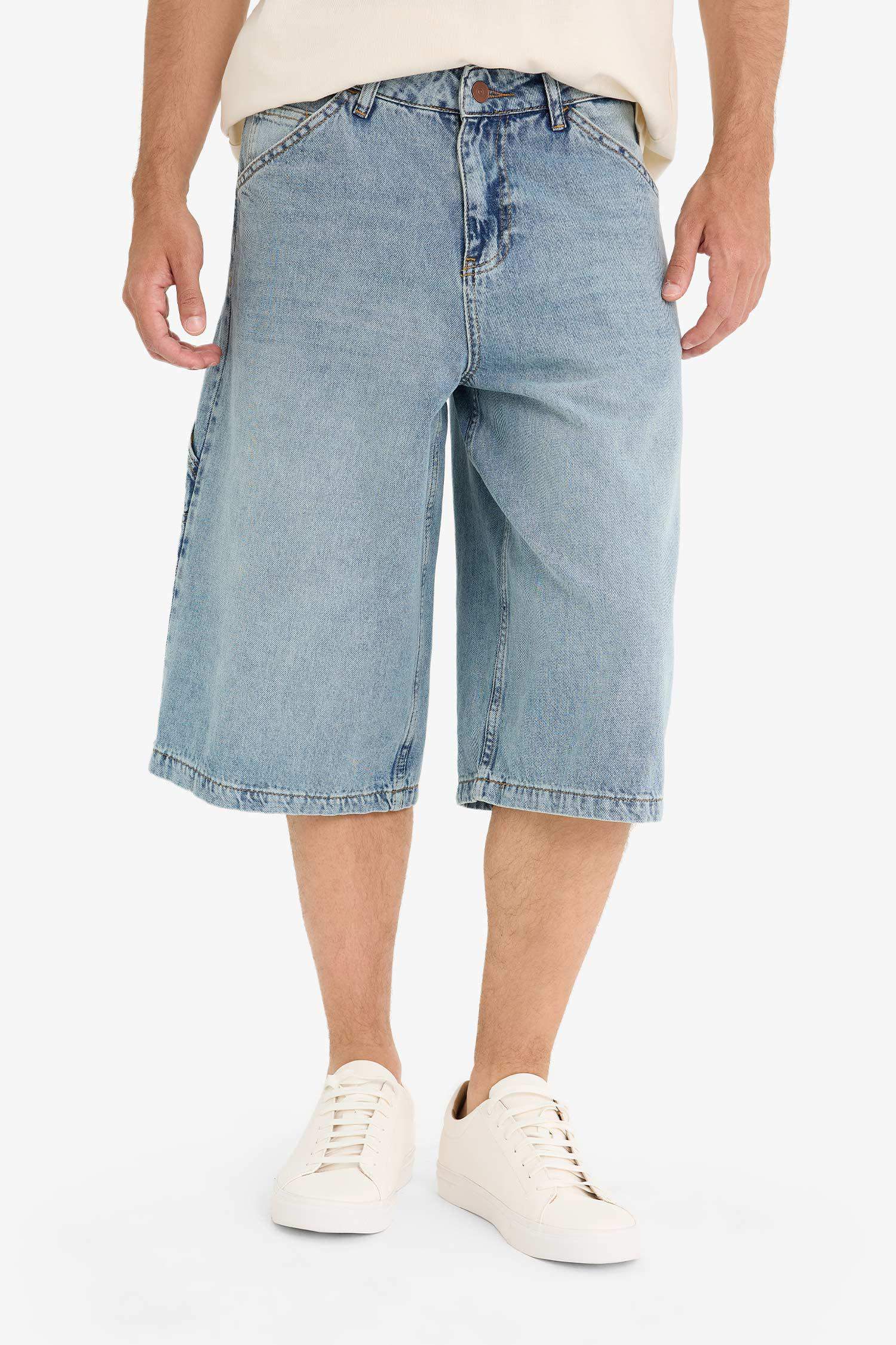 Denim Bermuda Shorts