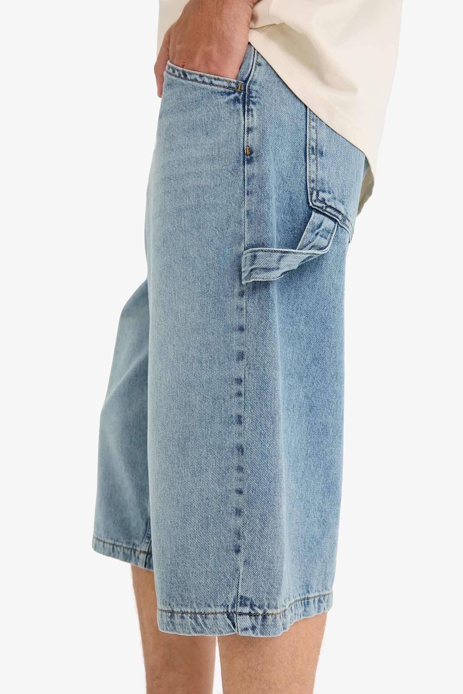 Denim Bermuda Shorts
