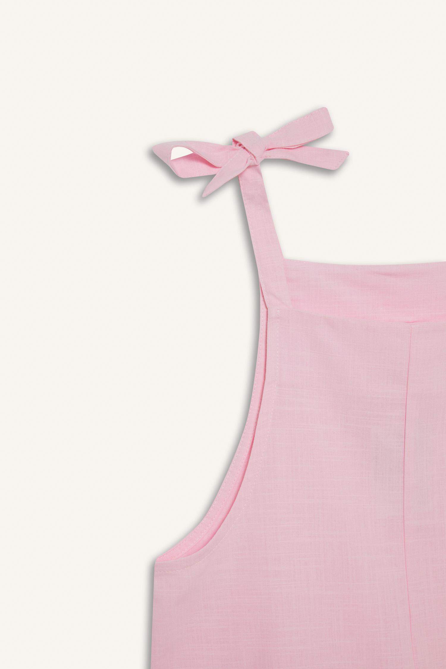 Girl Viscose Suspender Jumpsuit