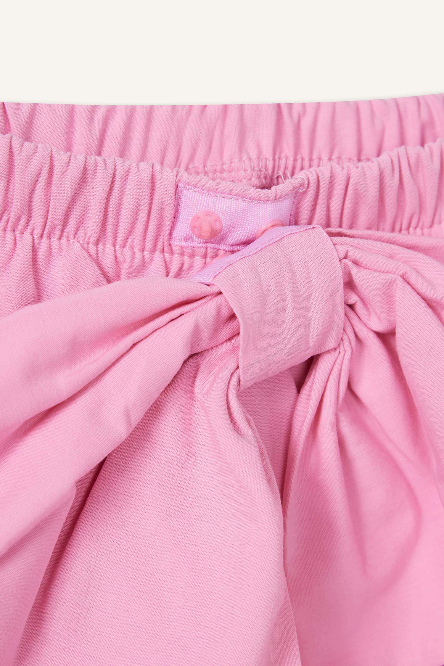 تنورة بوبلين بيبي بناتي بخصر مطاطي