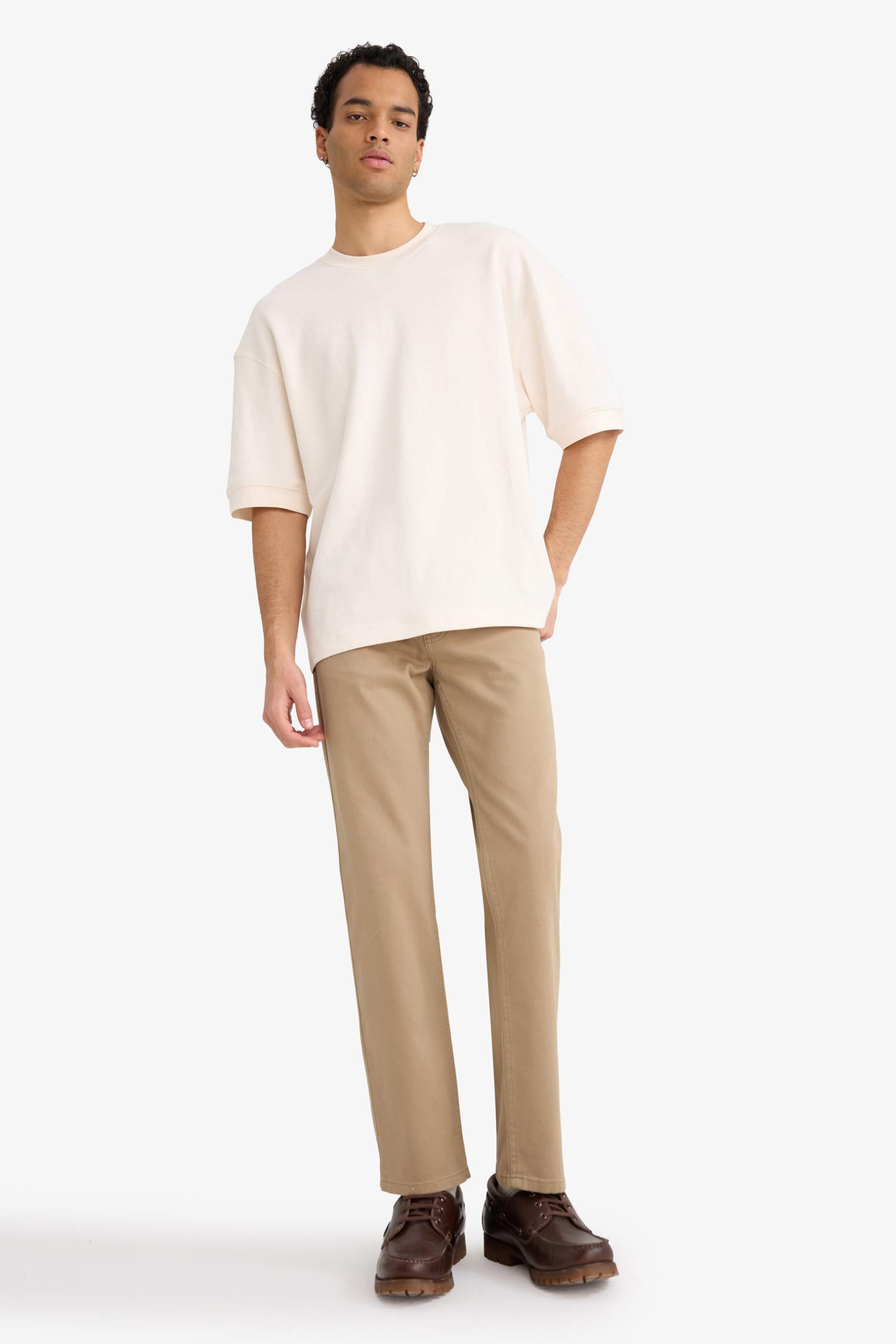 Straight Leg Chino Trousers