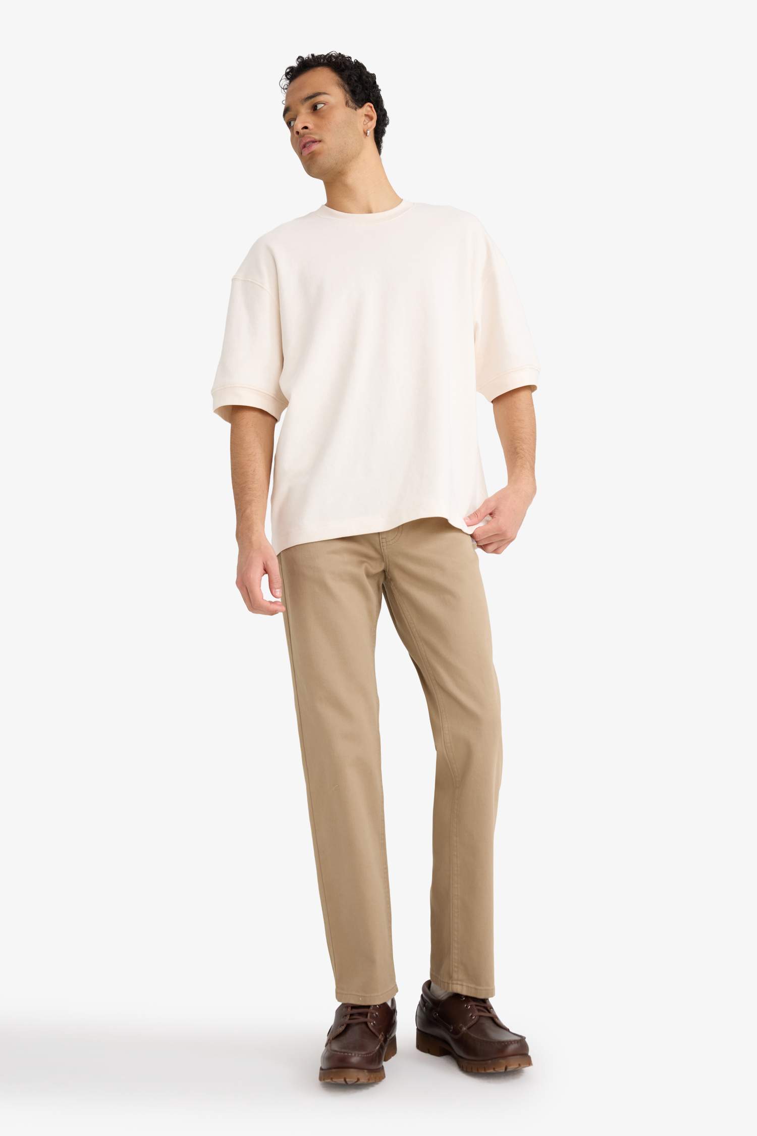 Straight Leg Chino Trousers