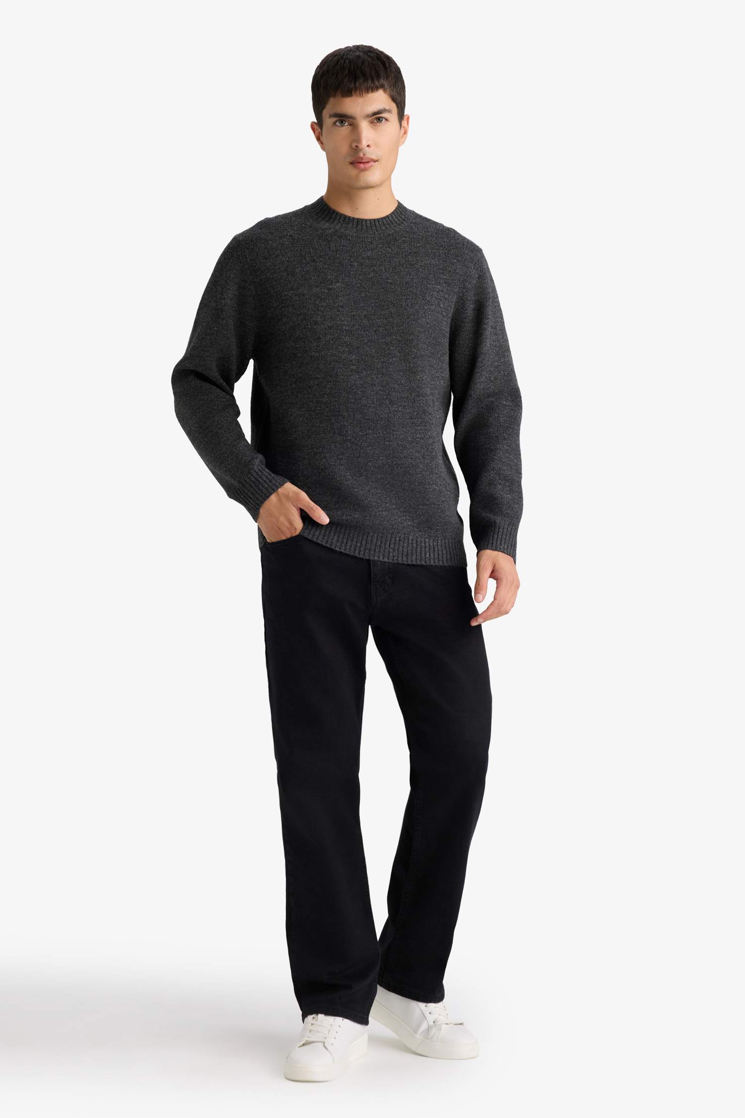 Relax Fit Crew Neck Knitwear Pullover