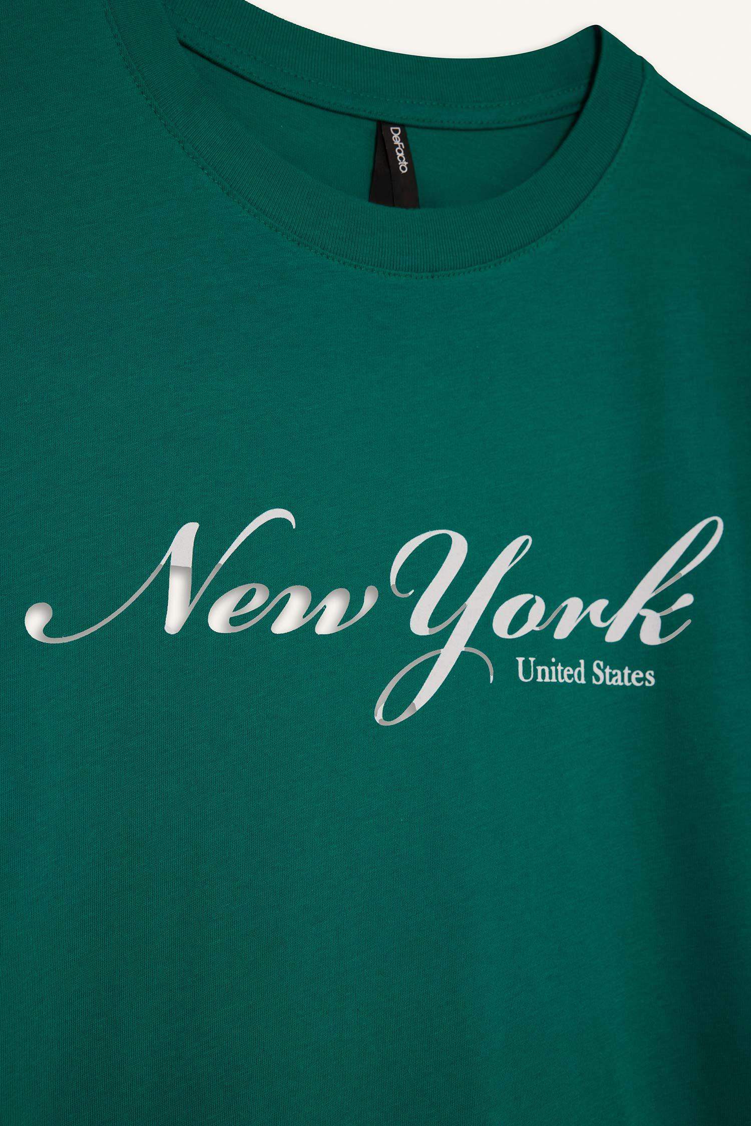 تيشيرت نص ردن ممشط قصة عادية وياخة مستديرة