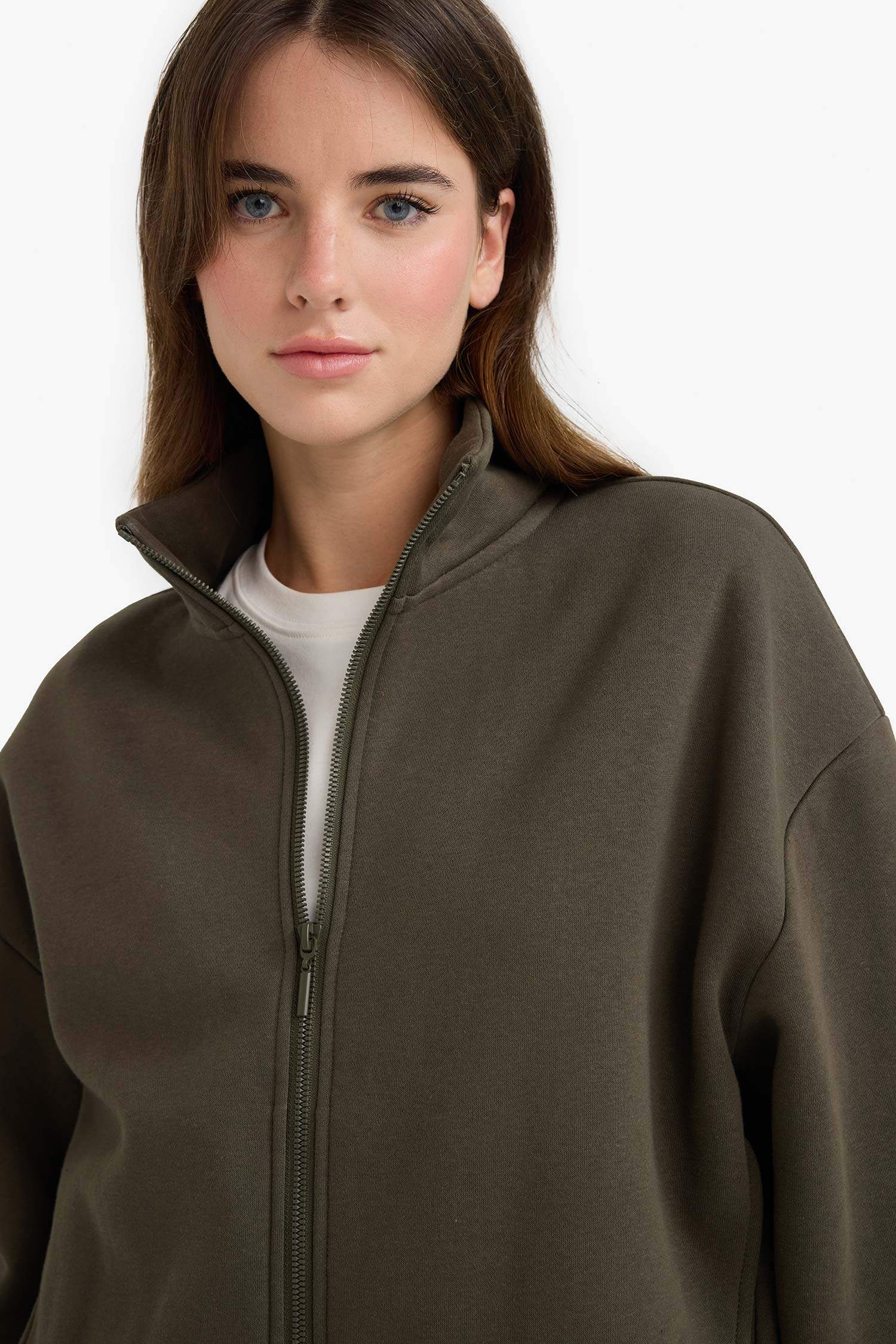 Свободный кардиган с полуводолазкой