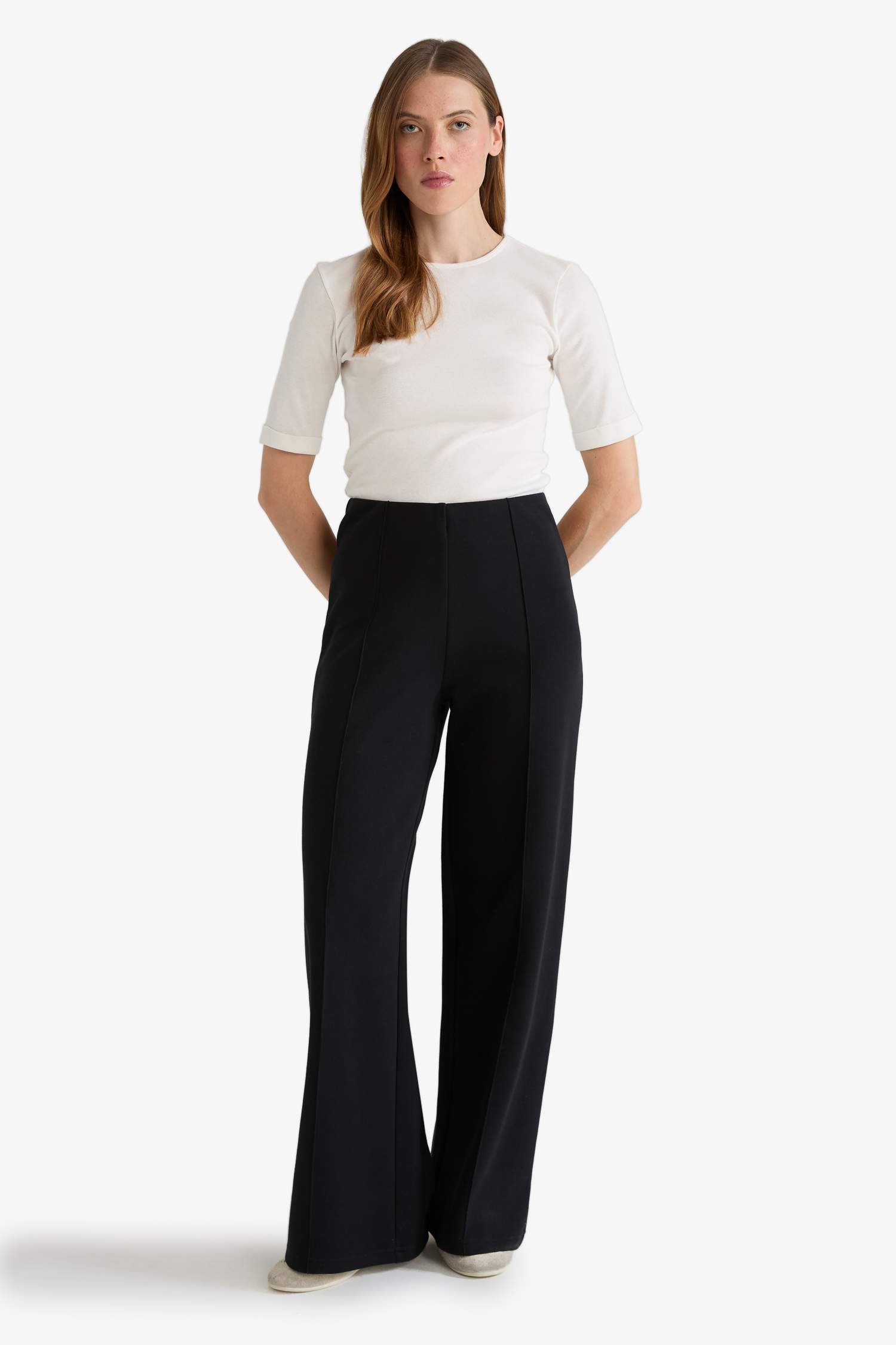 Straight Fit Trousers