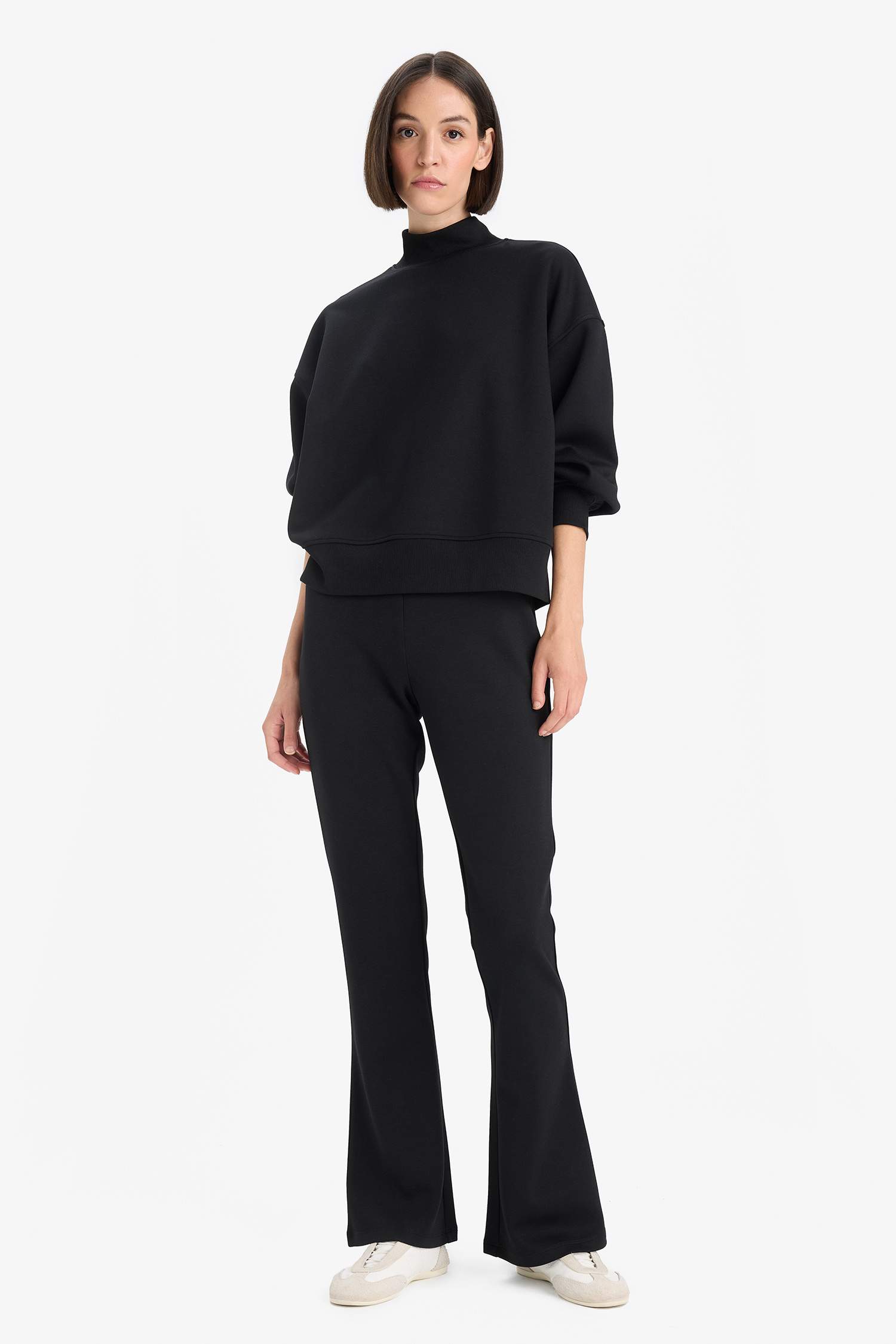 Sweatshirt à col montant Coupe décontractée