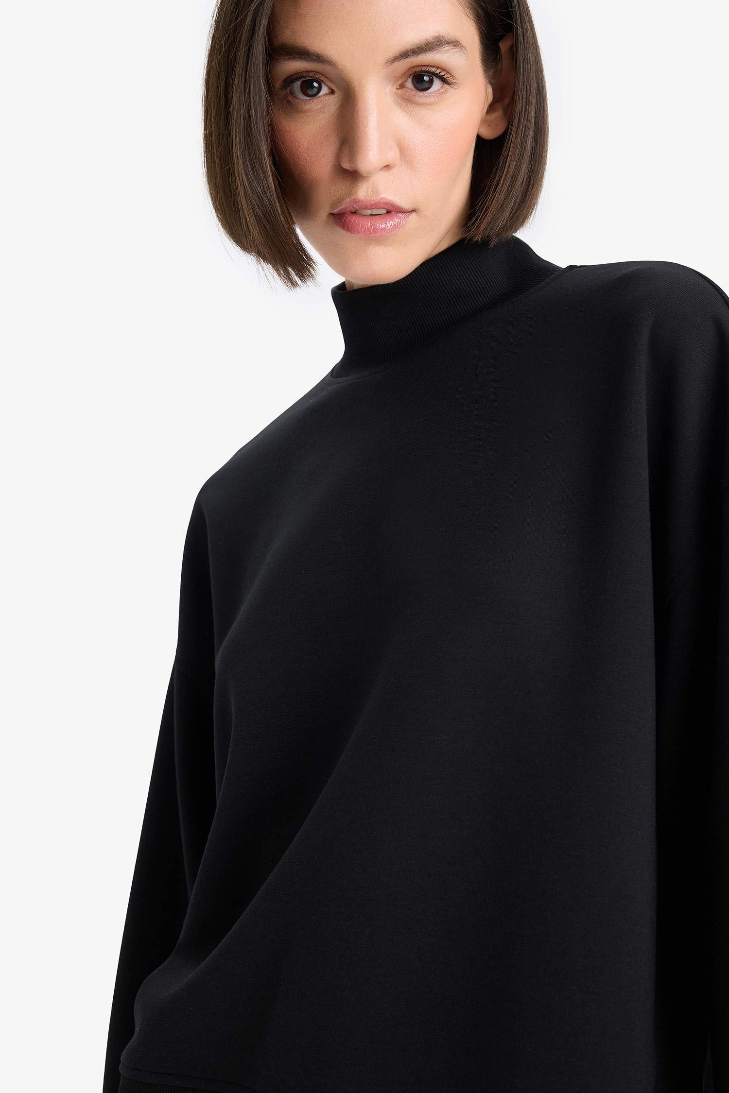 Sweatshirt à col montant Coupe décontractée