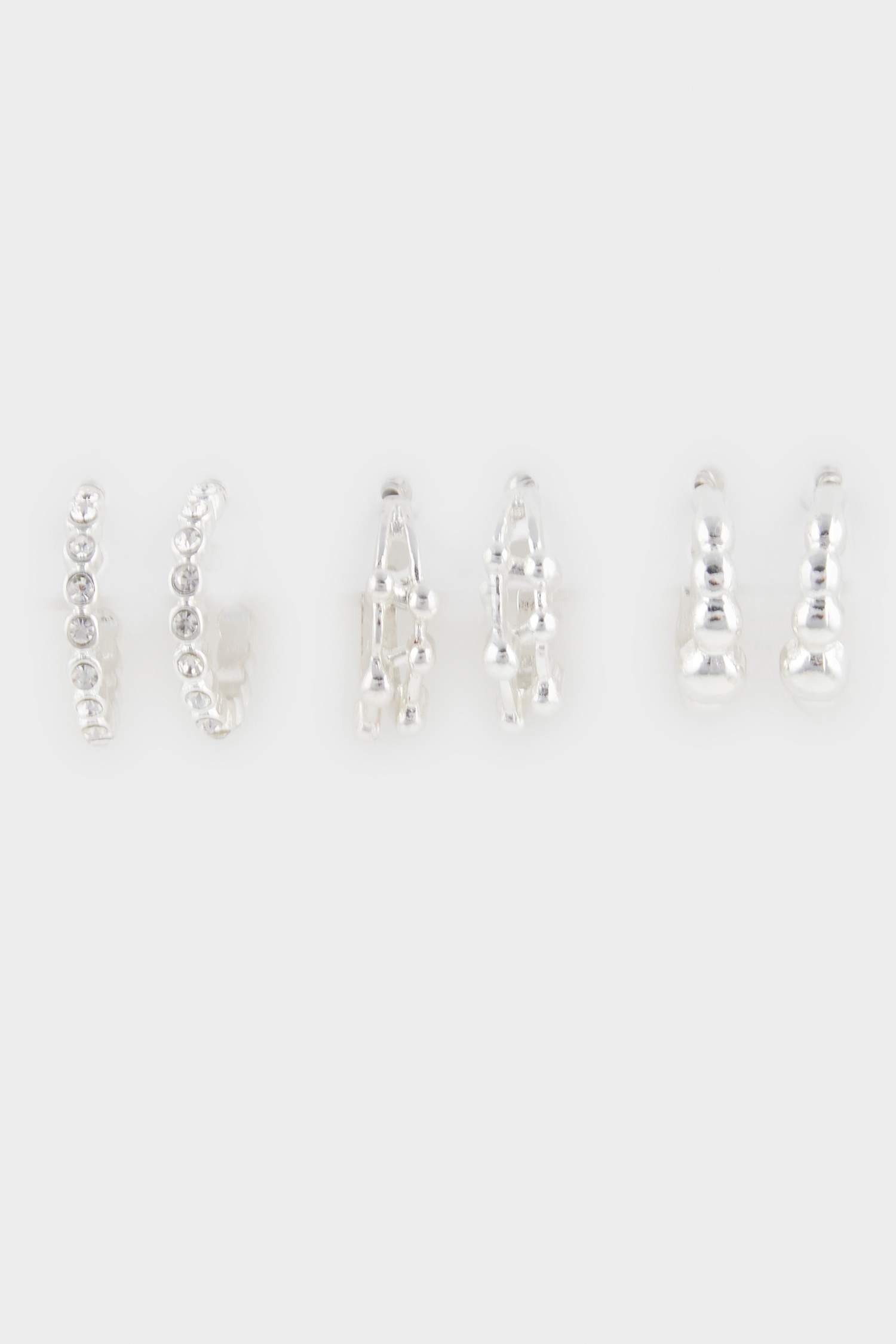 Kadın 3'lü Silver Küpe