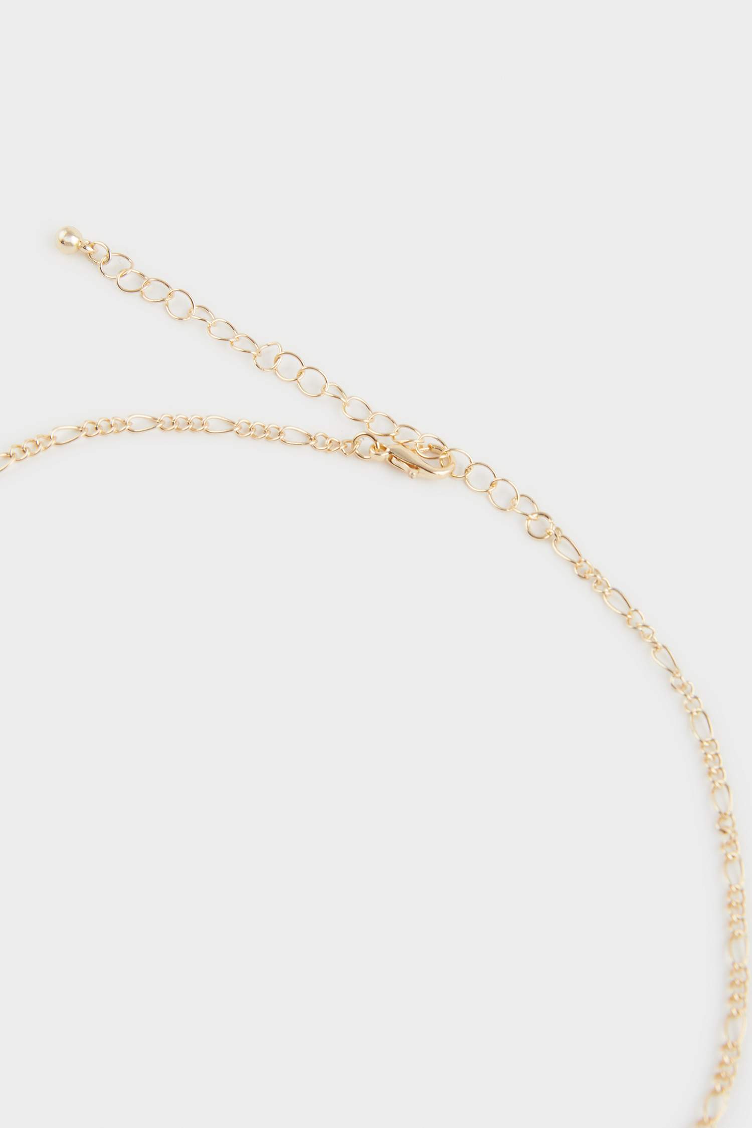 Kadın Taşlı Gold Kolye