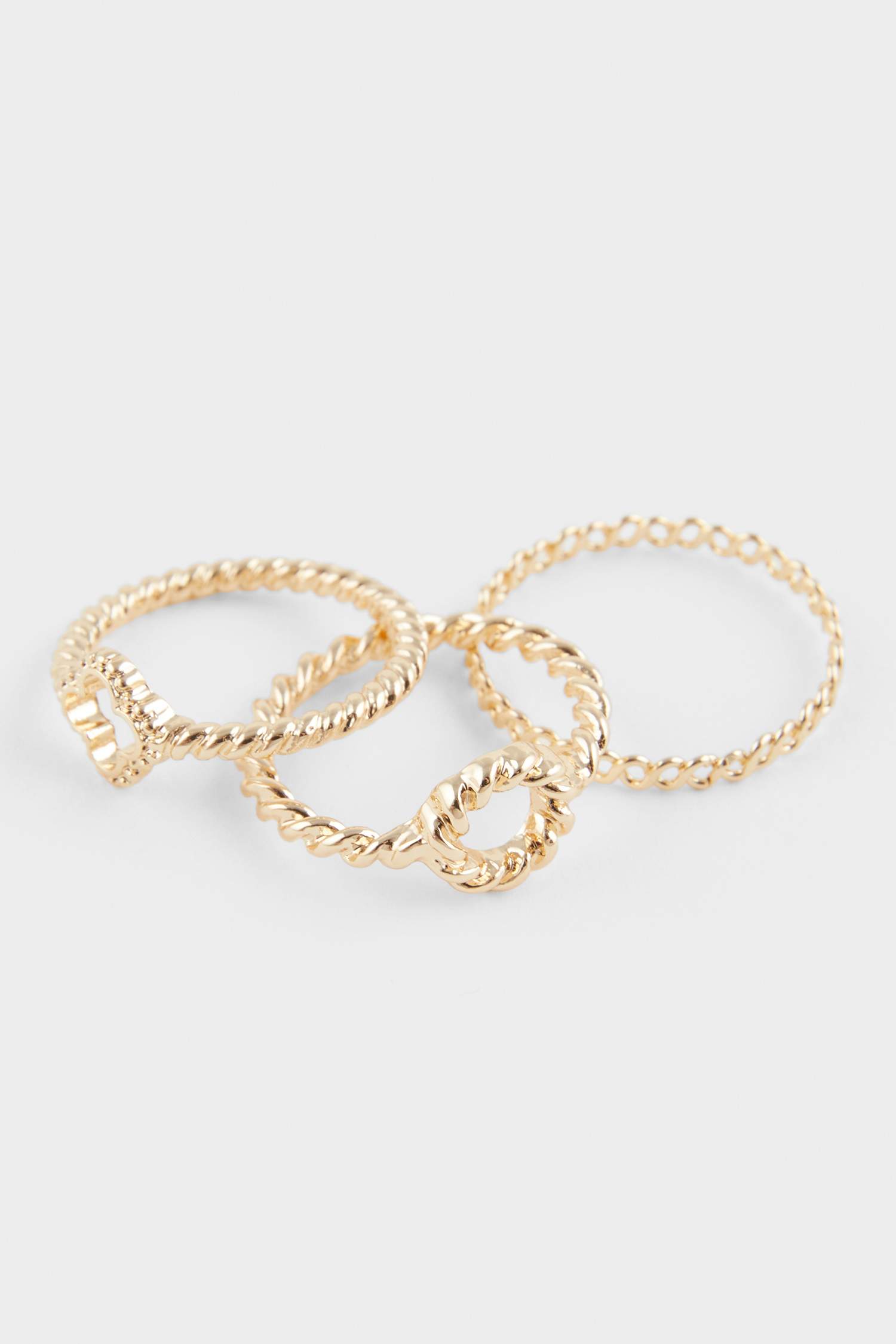 Kadın 7'li Taşlı Gold Yüzük