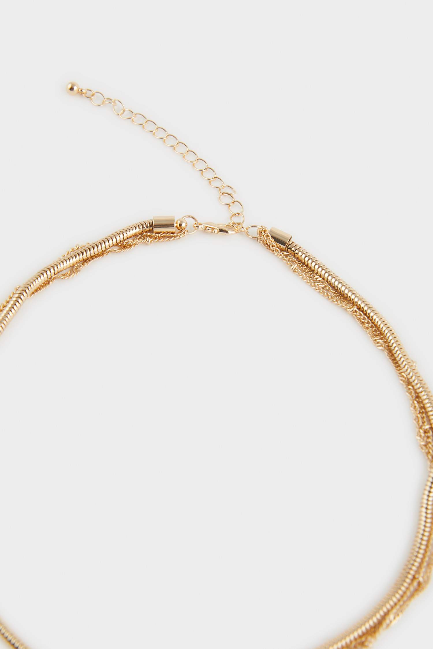 Kadın 2'li Gold Kolye