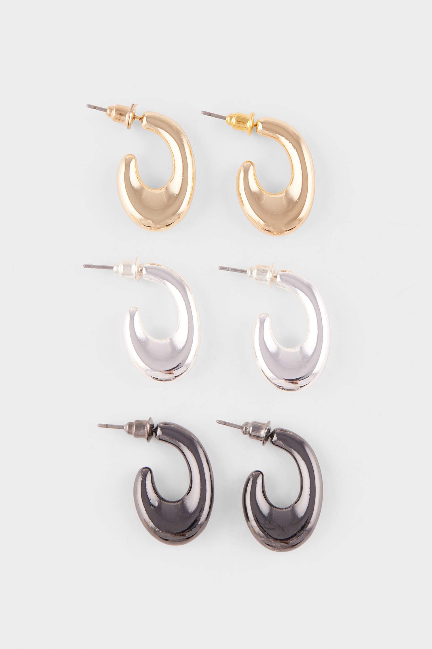 Kadın 3'lü Halka Küpe