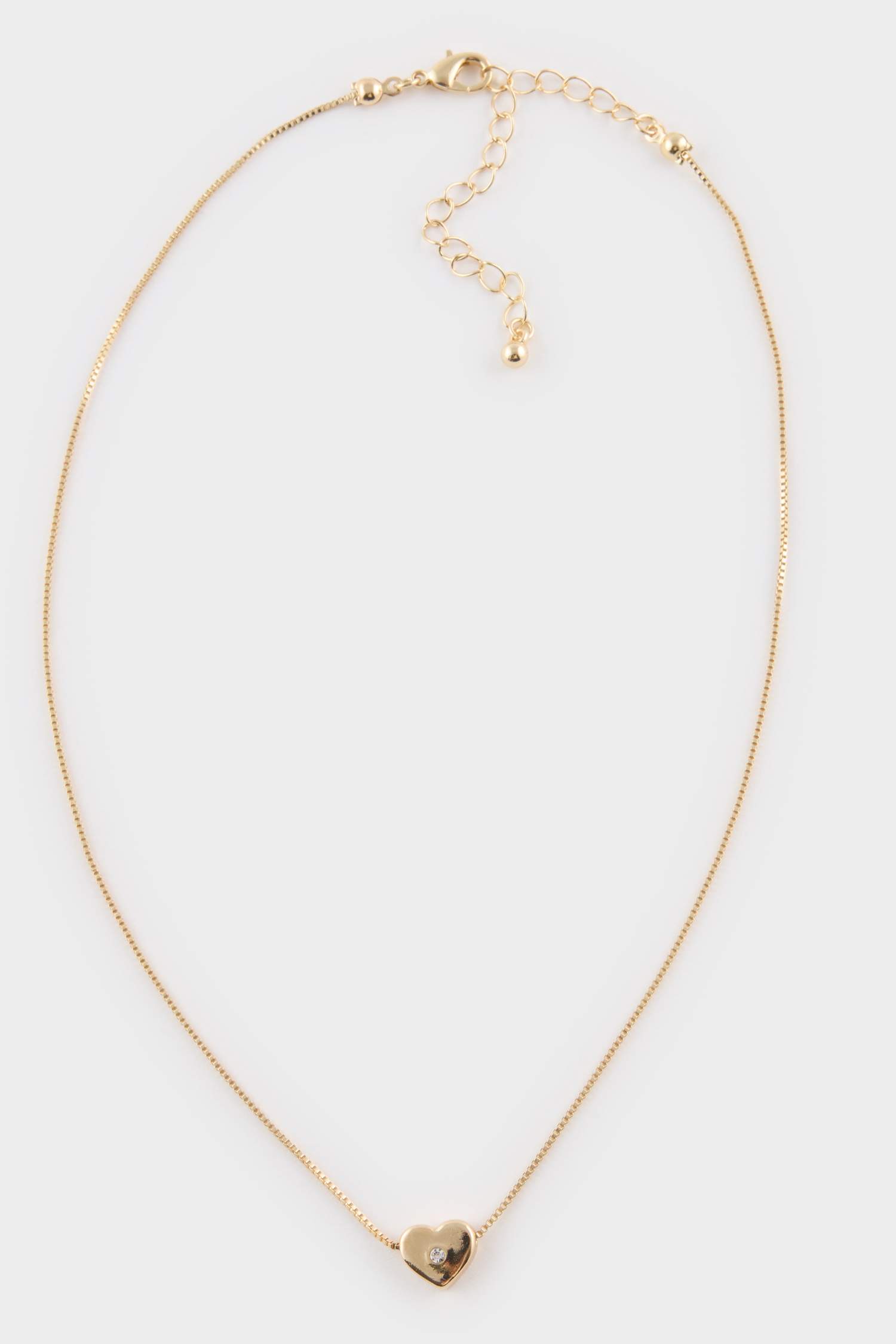 Kadın Minimal Kalp Gold Kolye