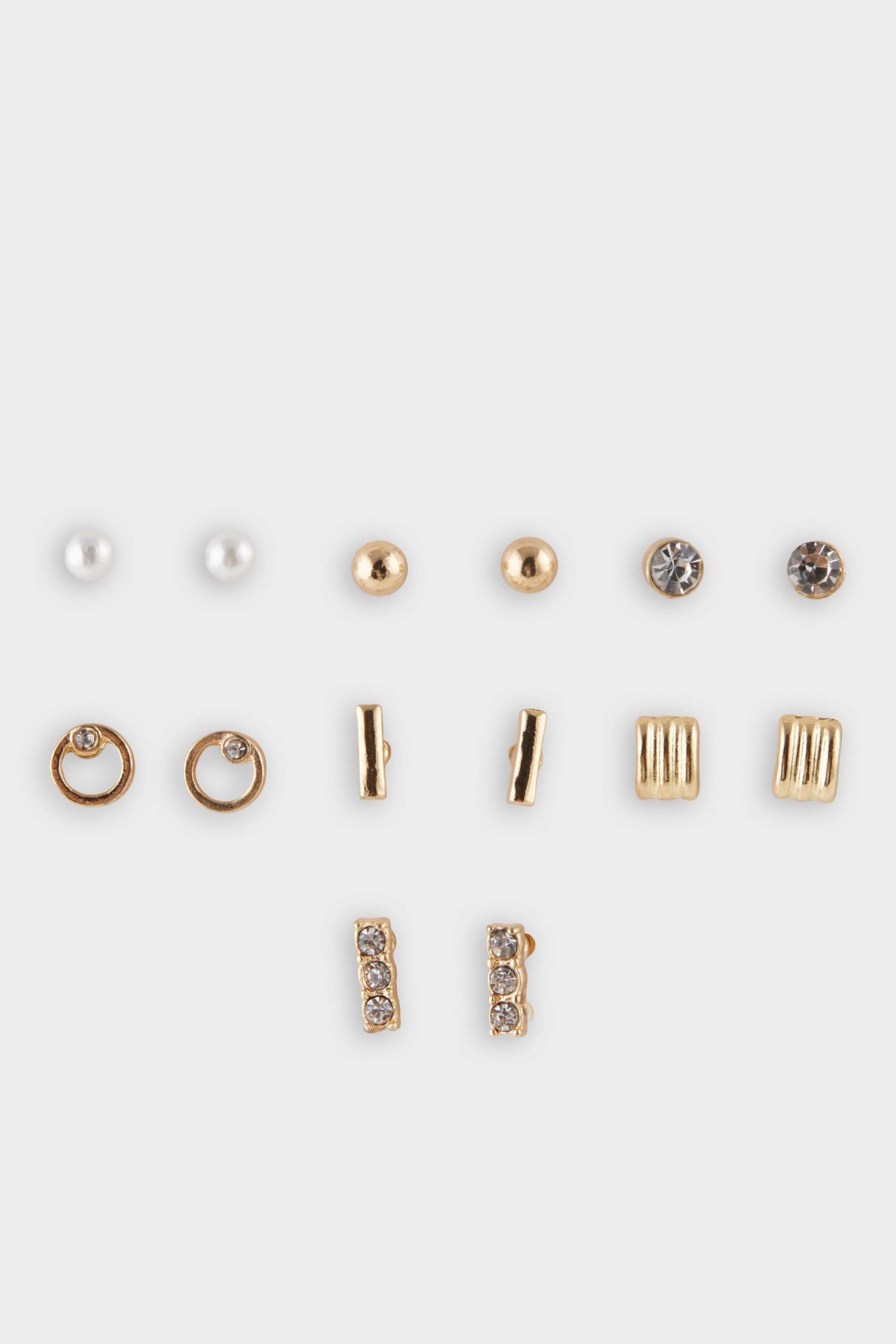 Kadın 9'lu Gold Küpe