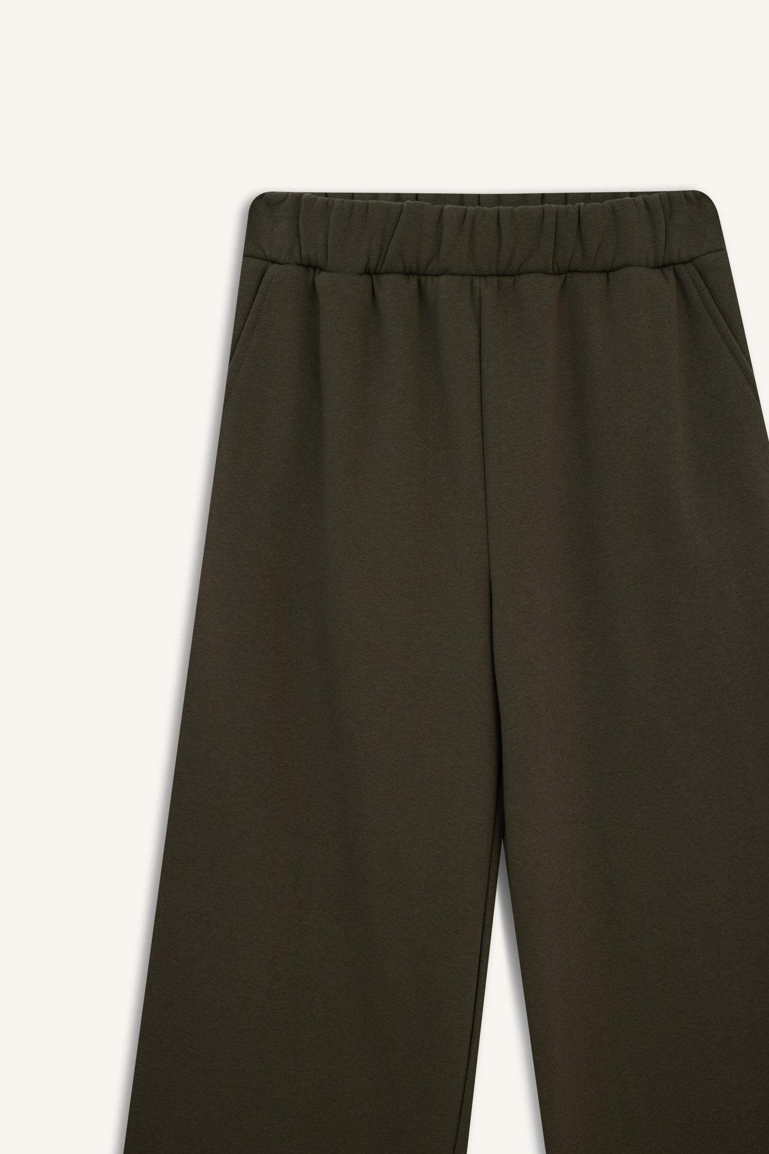 بنطرون رياضي وايد ليج برجل واسع قصة مستقيمة بجيب