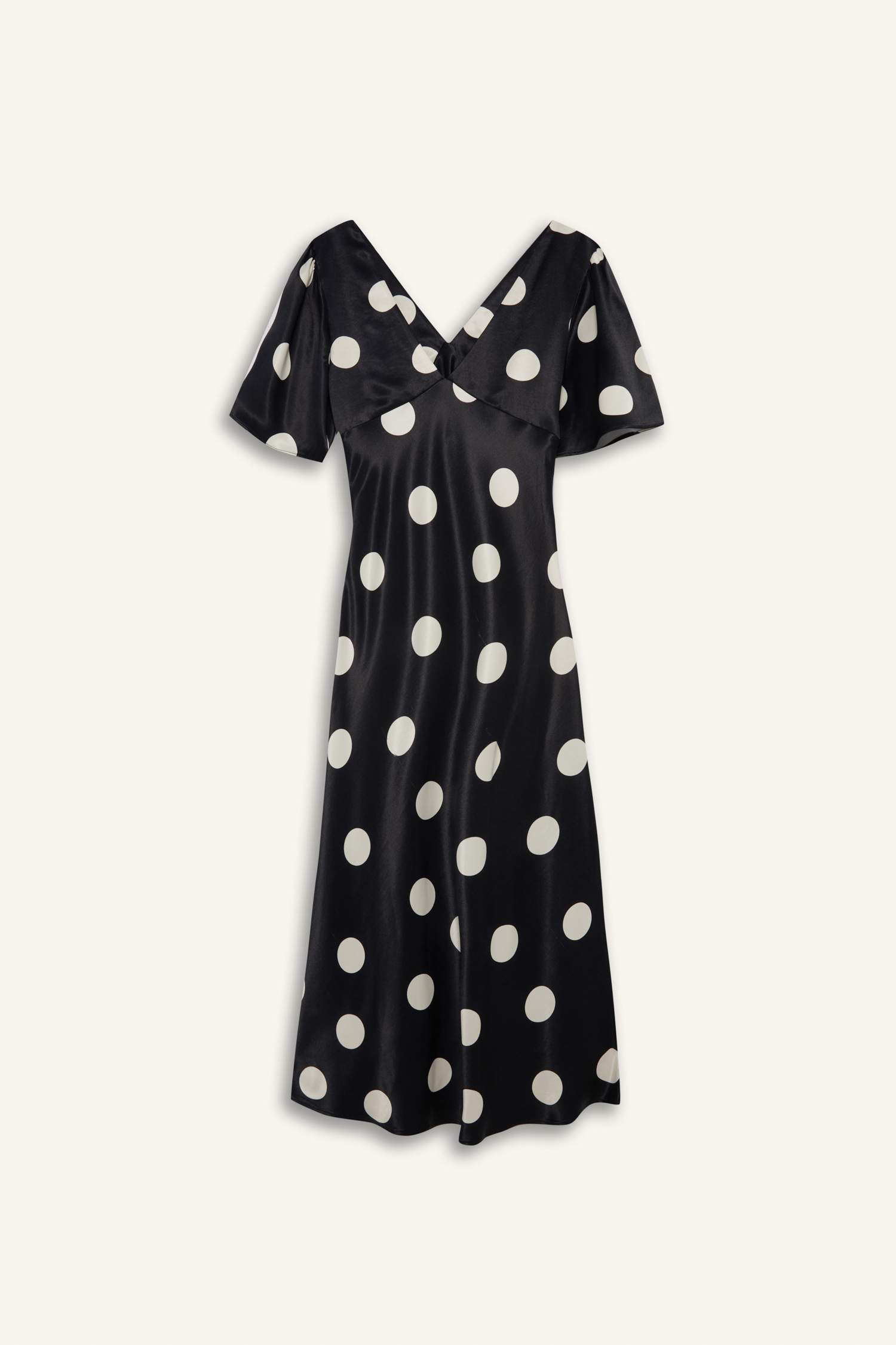 فستان ميدي ستان مطبوع بياخة V