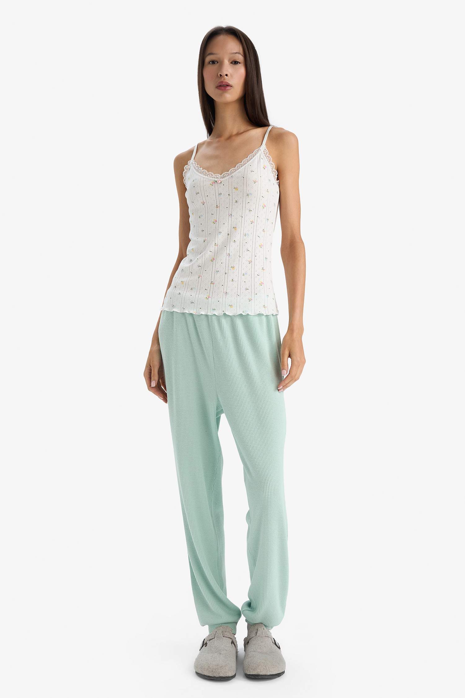 Fall in Love Cotton Patterned Tank Top