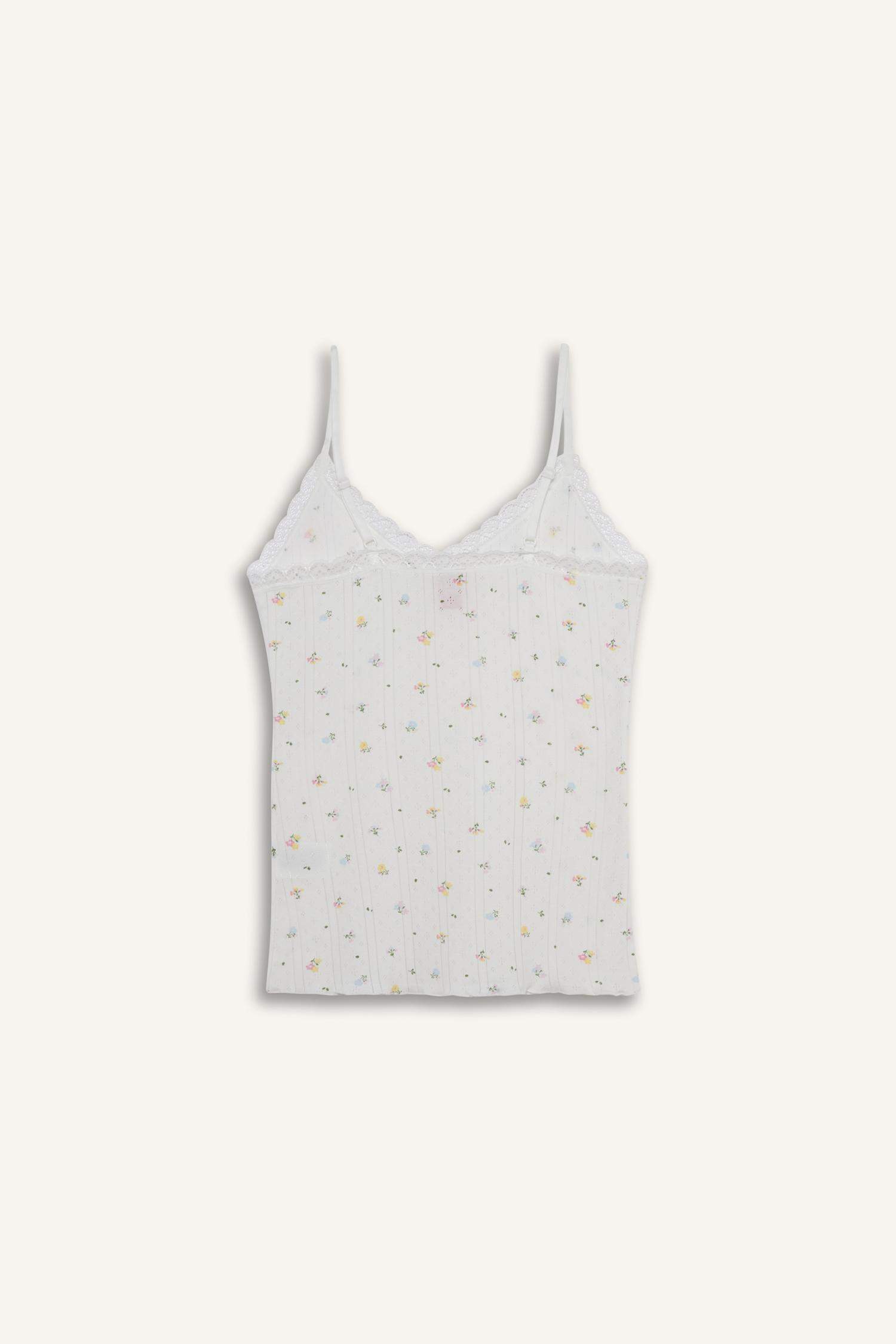 Fall in Love Cotton Patterned Tank Top