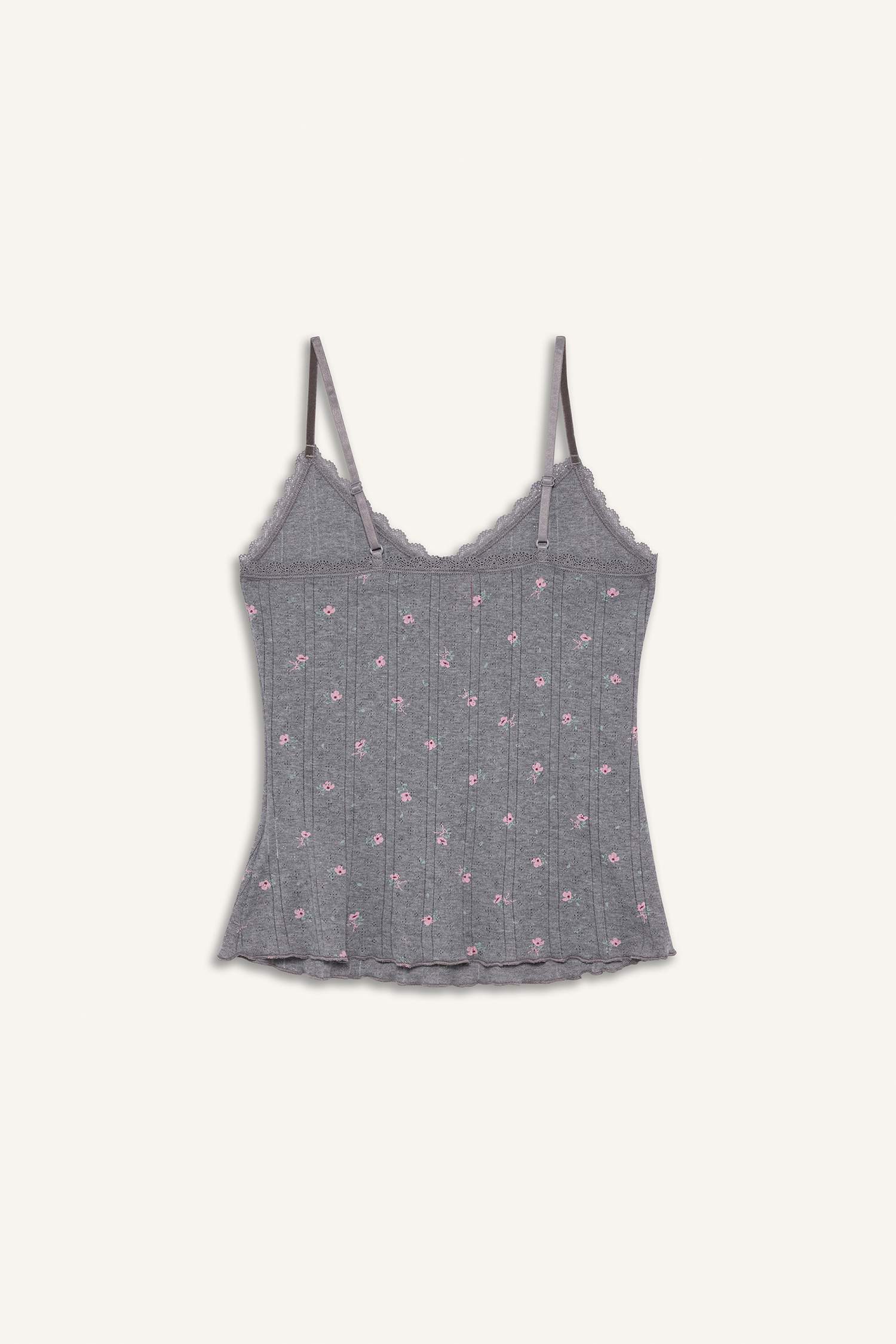 Çiçekli Pamuklu Atlet