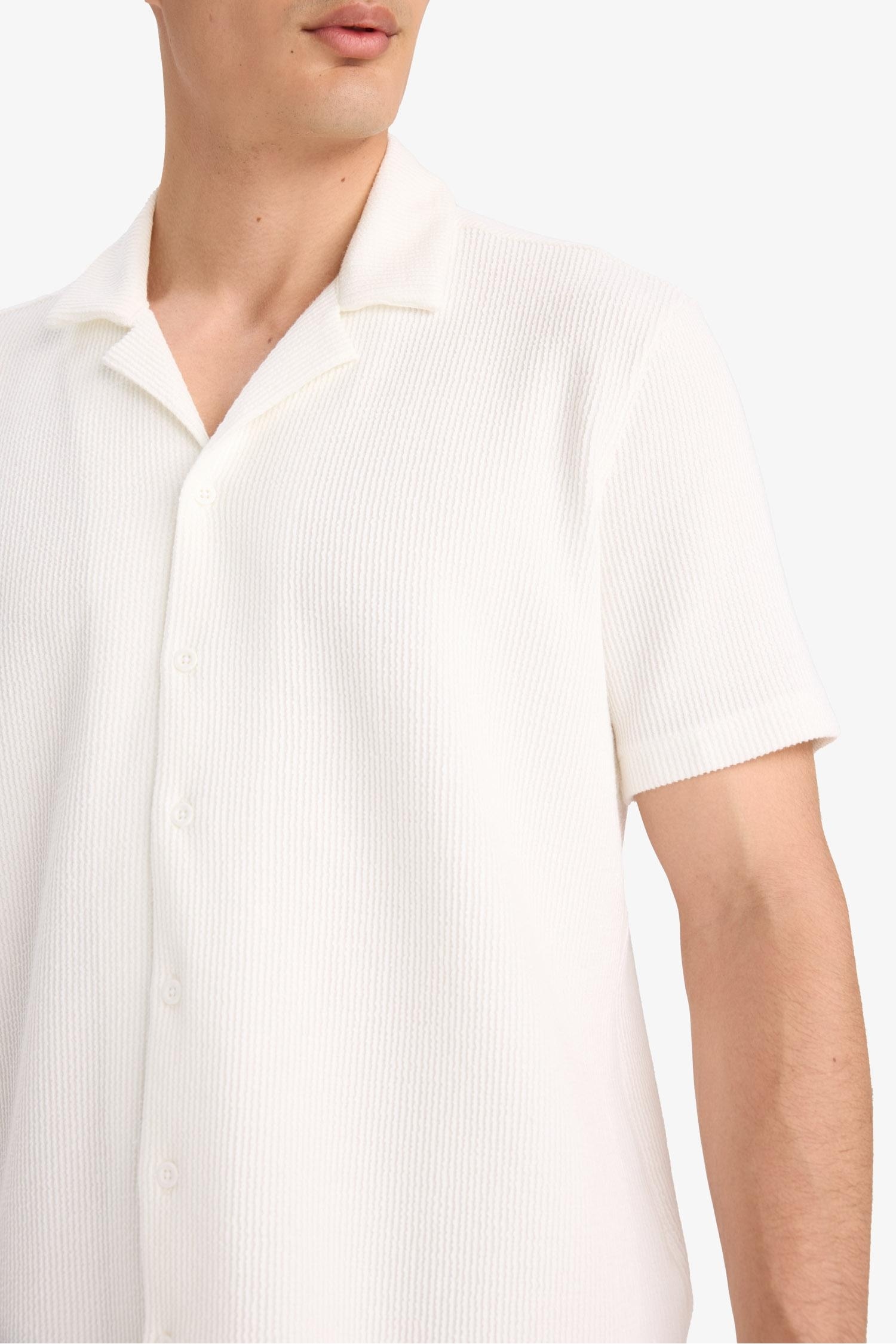 Regular Fit Polo Yaka Kısa Kollu Gömlek