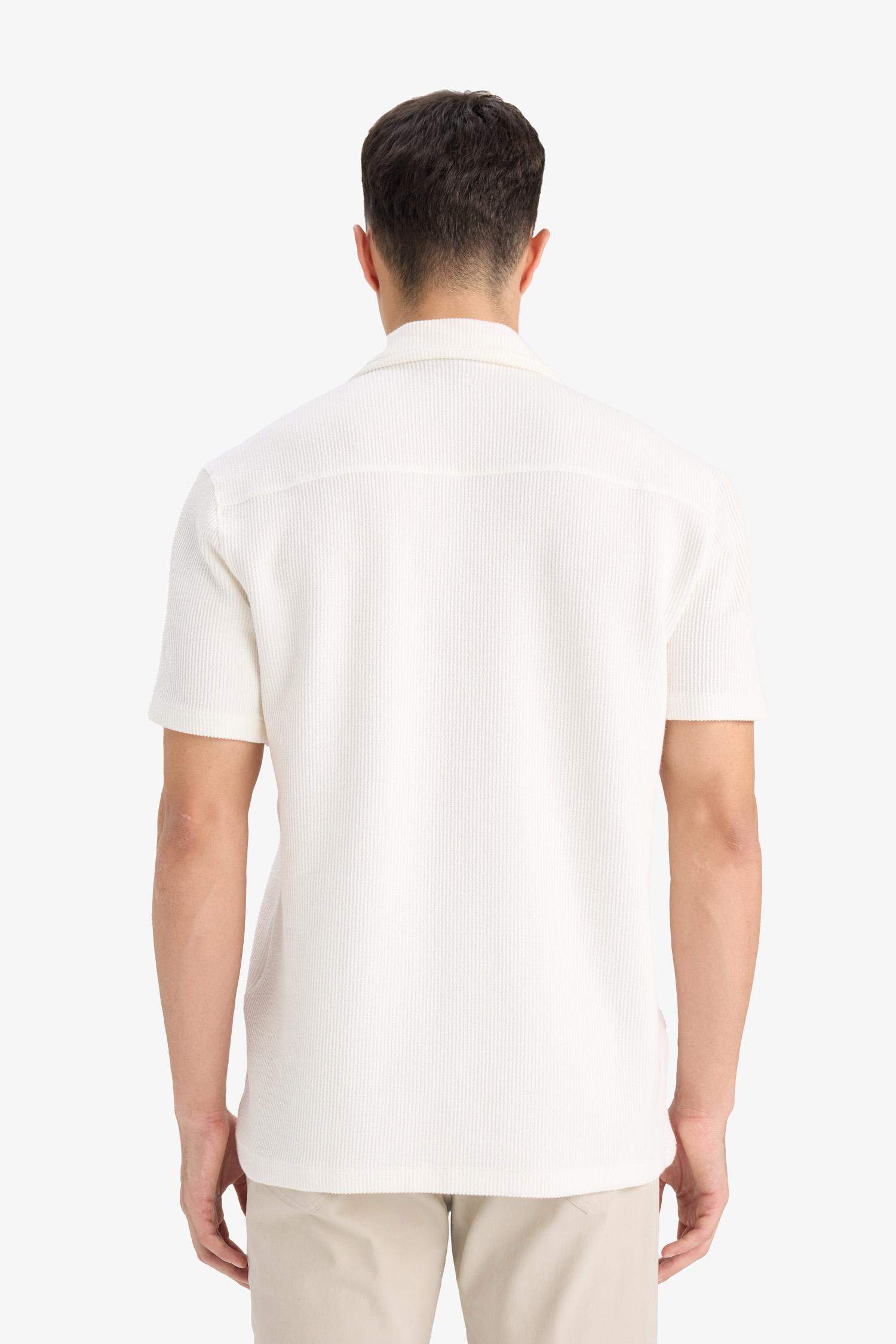 Regular Fit Polo Yaka Kısa Kollu Gömlek