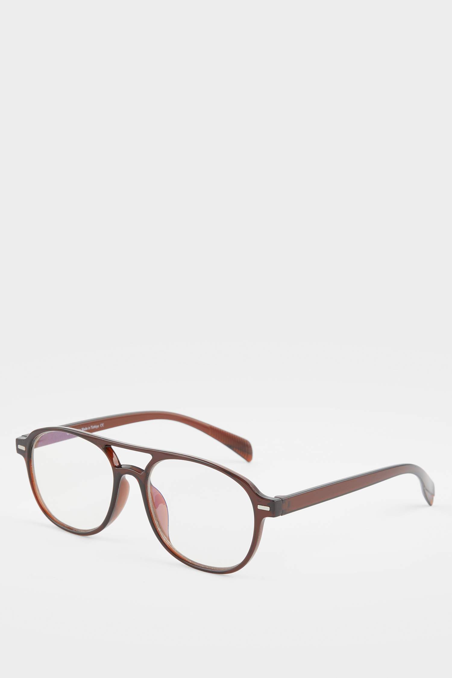 Unisex Mavi Cam Bordo Çerçeveli Gözlük