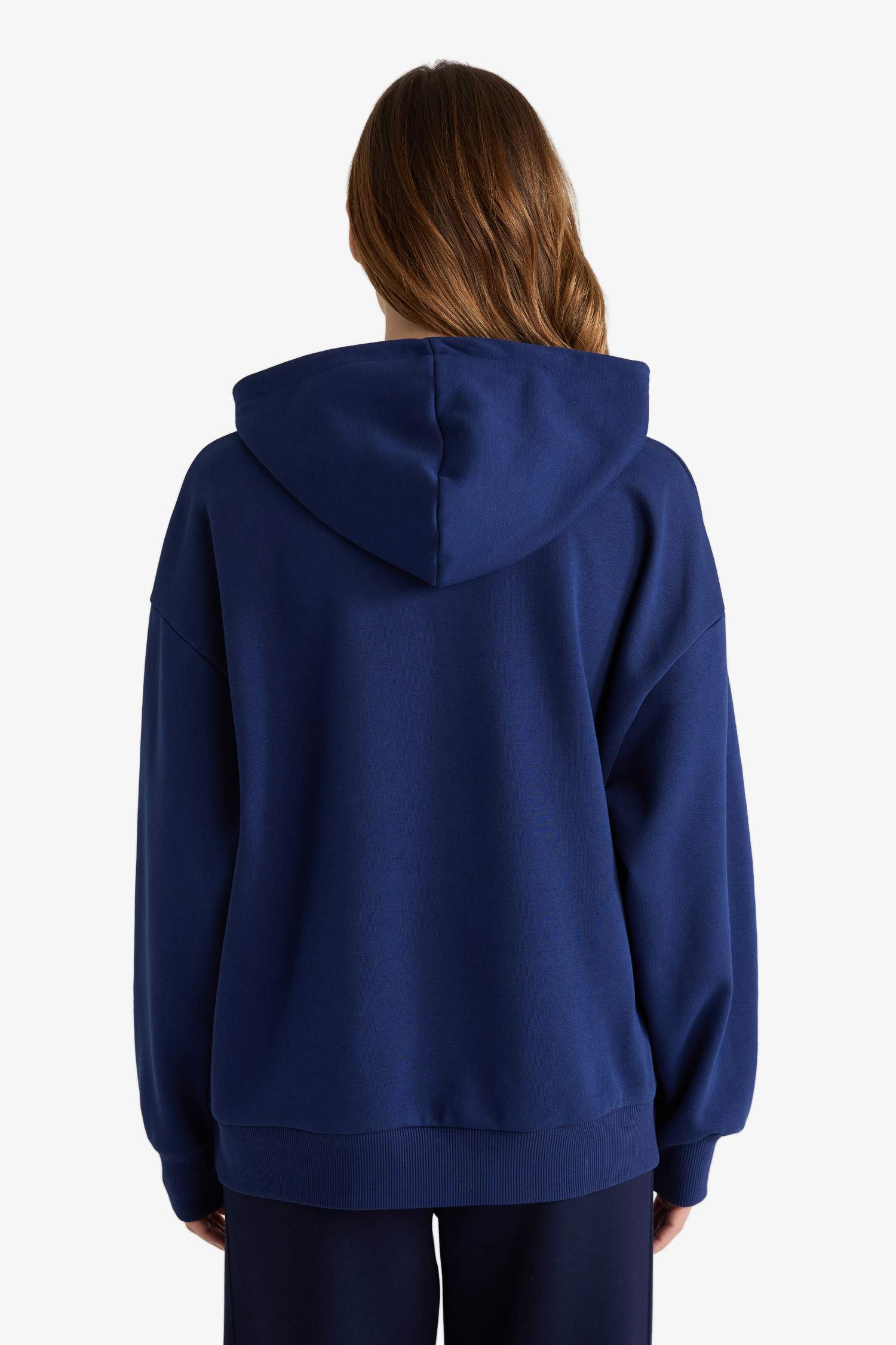 Oversize Fit Printed Long Sleeve Sweatshirt