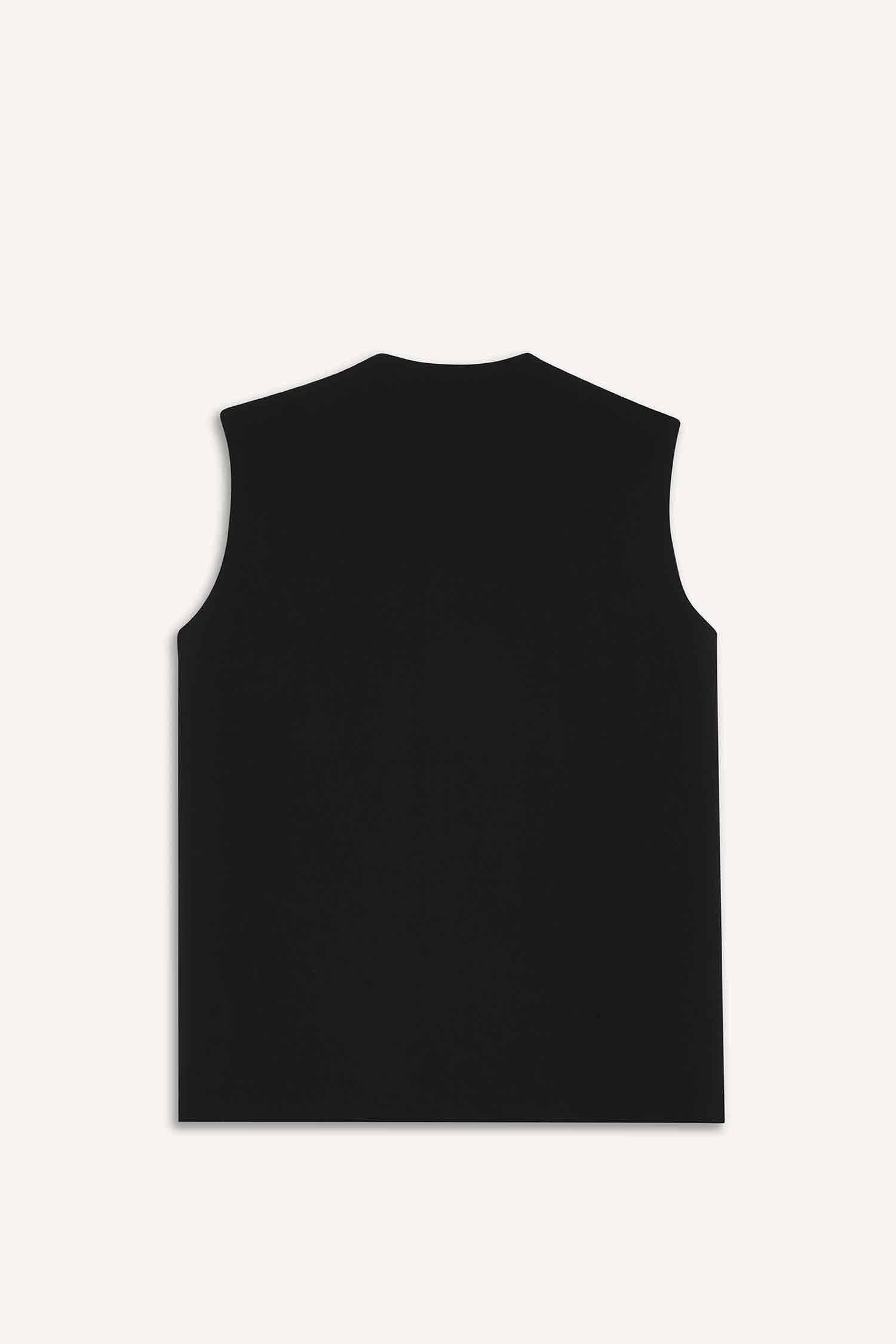 Regular Fit Jacket Collar Vest